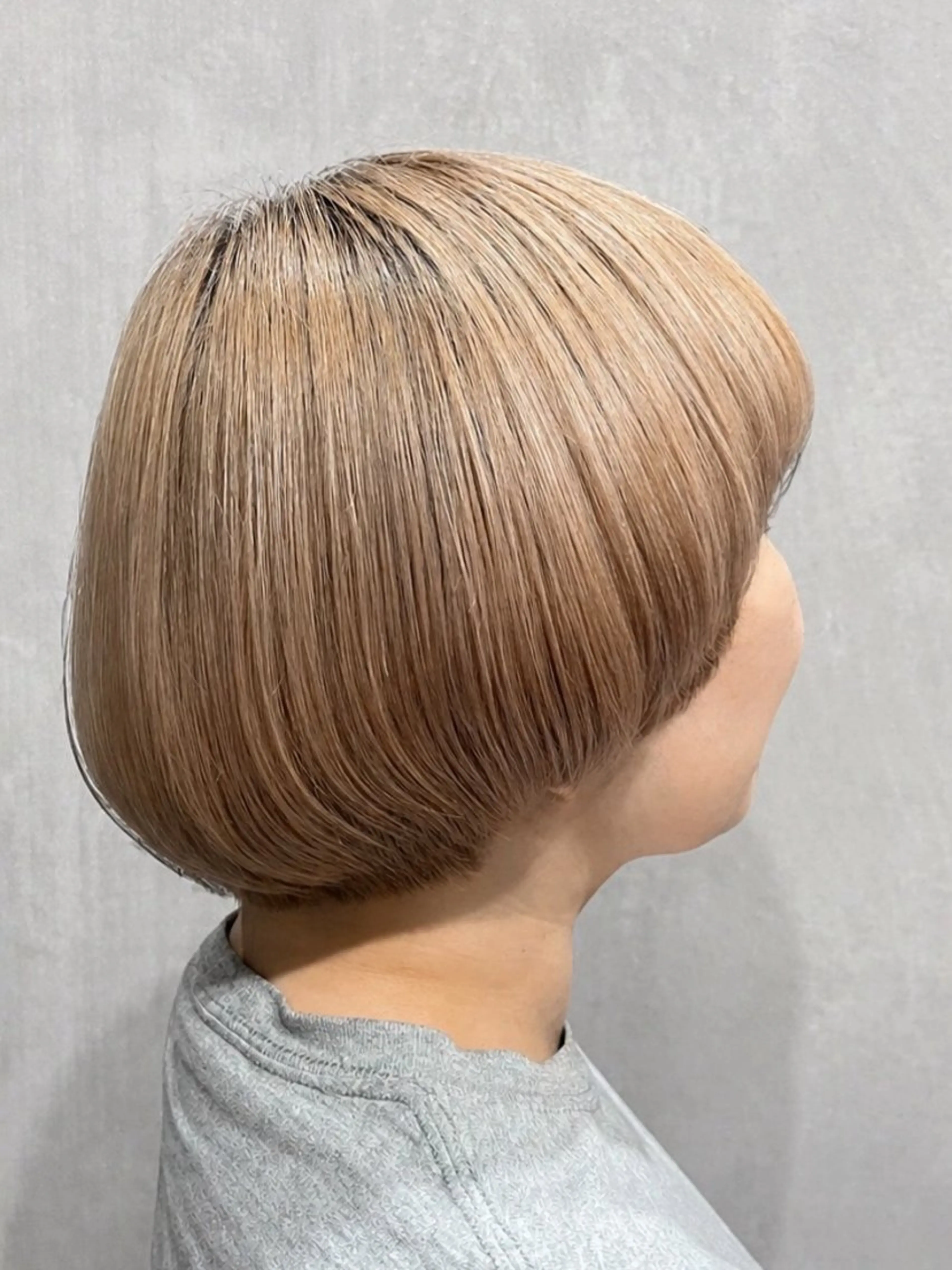 ミディアム カラー カット ヘアカラー トリートメント Meg/艶髪カラー× 髪質改善/中崎町のヘアスタイル