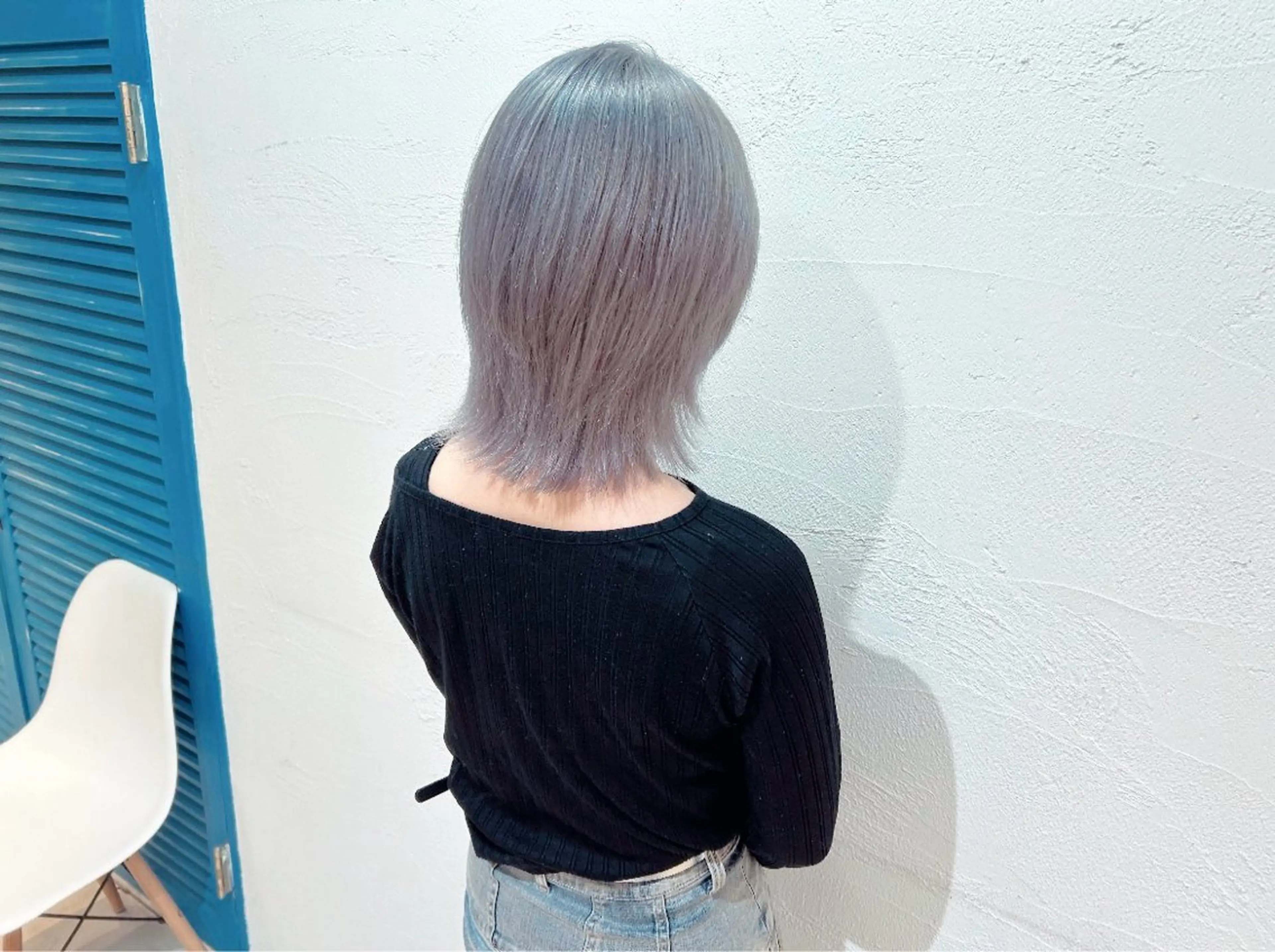 ミディアム カット ヘアカラー トリートメント ウルフカット 🐹朝日🐹のヘアスタイル