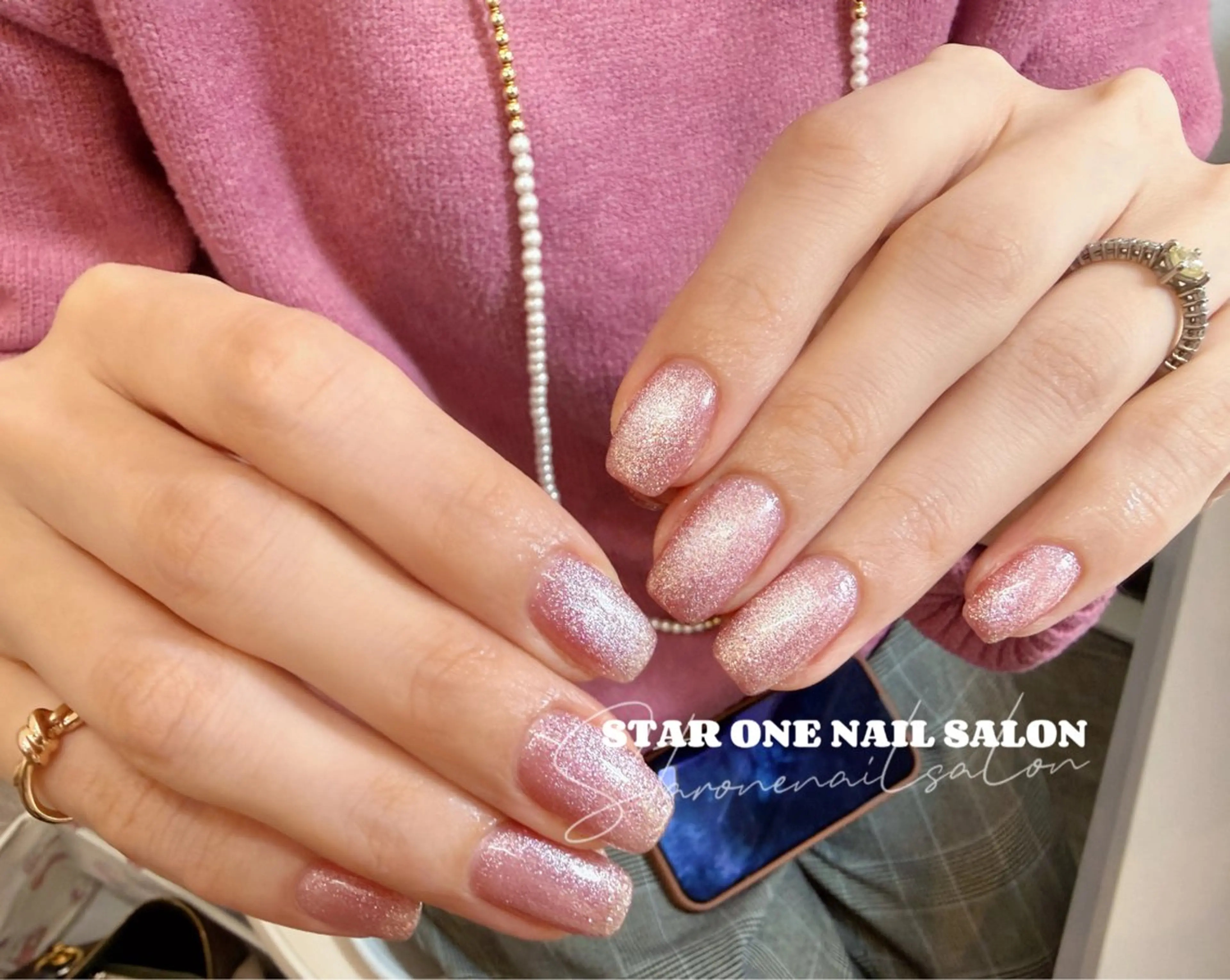 ネイル ハンドネイル 星 あみのネイルデザイン