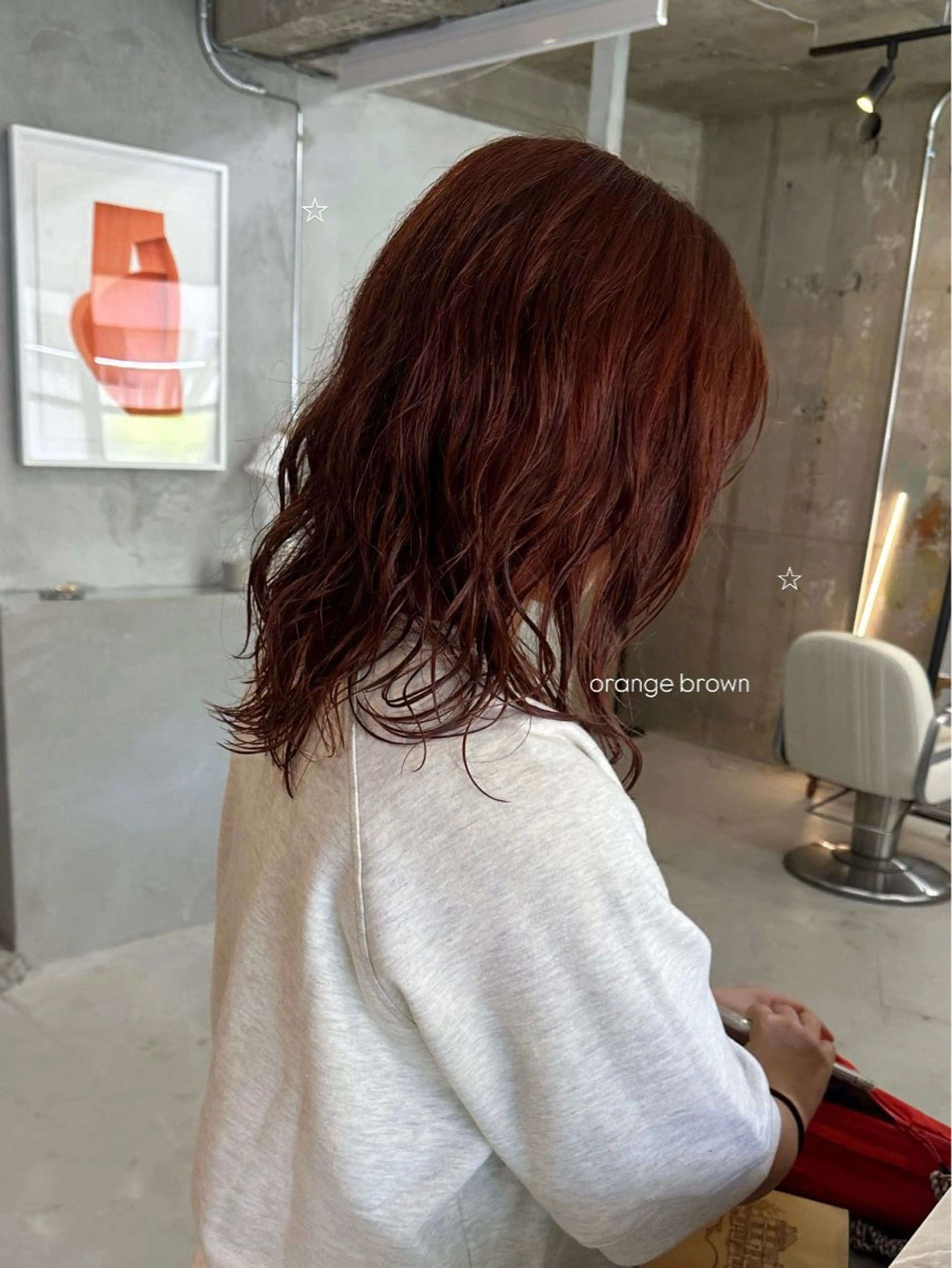 セミロング カラー カット ヘアカラー トリートメント 暖色カラー/レイヤー 🌙 オノユリカのヘアスタイル