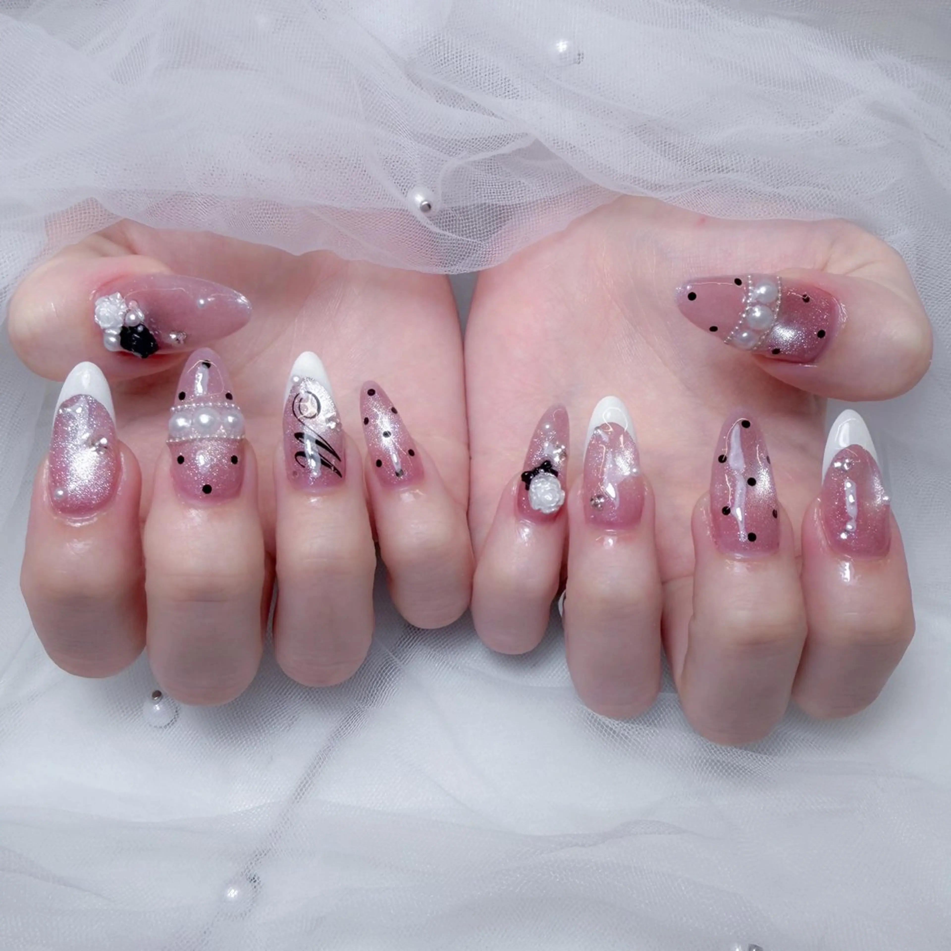 ネイル ハンドネイル ユカ‎𖤐nail 堺筋本町/心斎橋のネイルデザイン