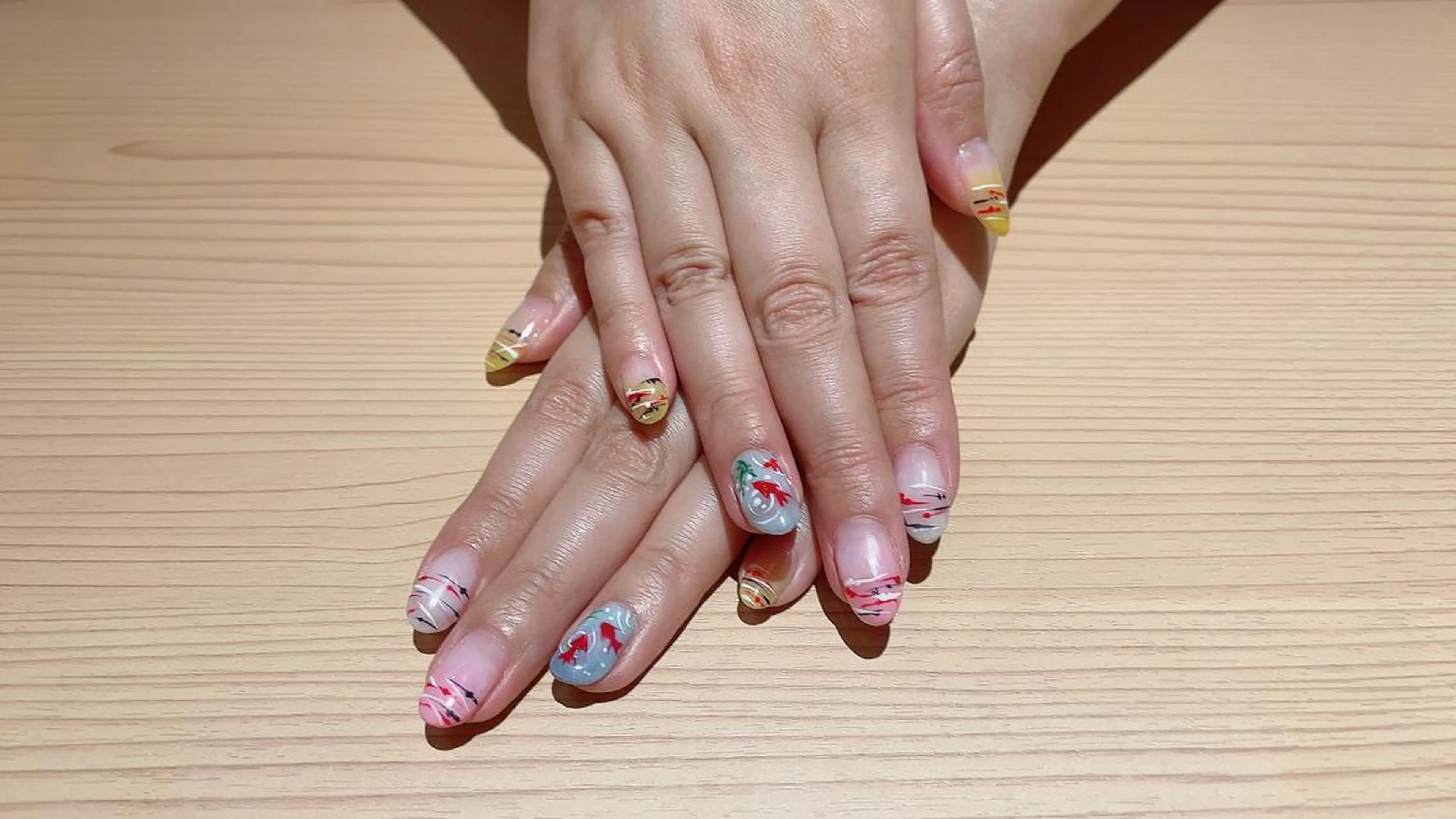 ネイル 持ち込み ハンドネイル ハンドケア ネイルサロン Belleのネイルデザイン