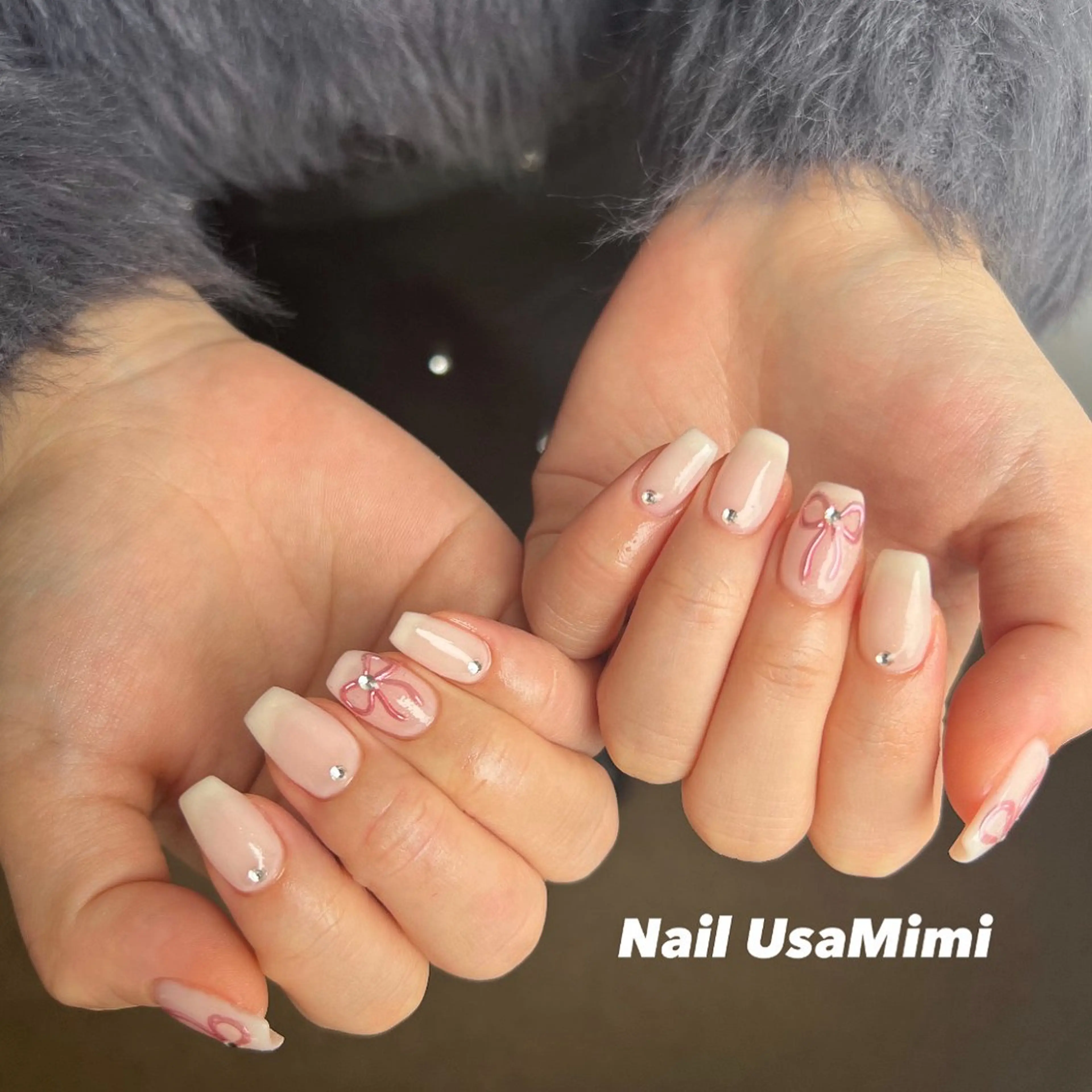 ネイル ジェルネイル 韓国ネイル マグネットネイル 持ち込み ワンカラーネイル 本町NailUsa Mimi RIKOのネイルデザイン