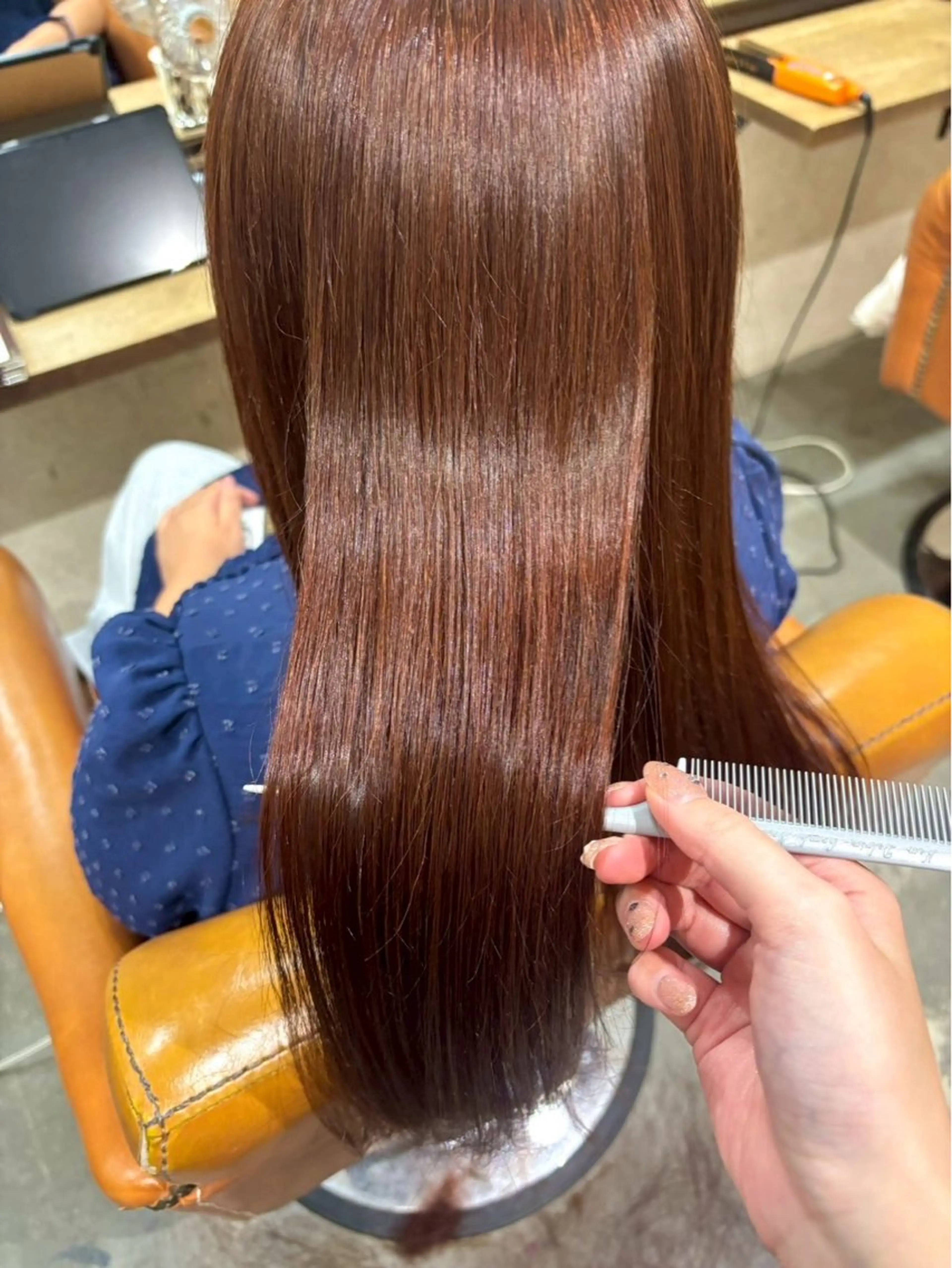 ロング カット ヘアカラー トリートメント 井上 樹のヘアスタイル