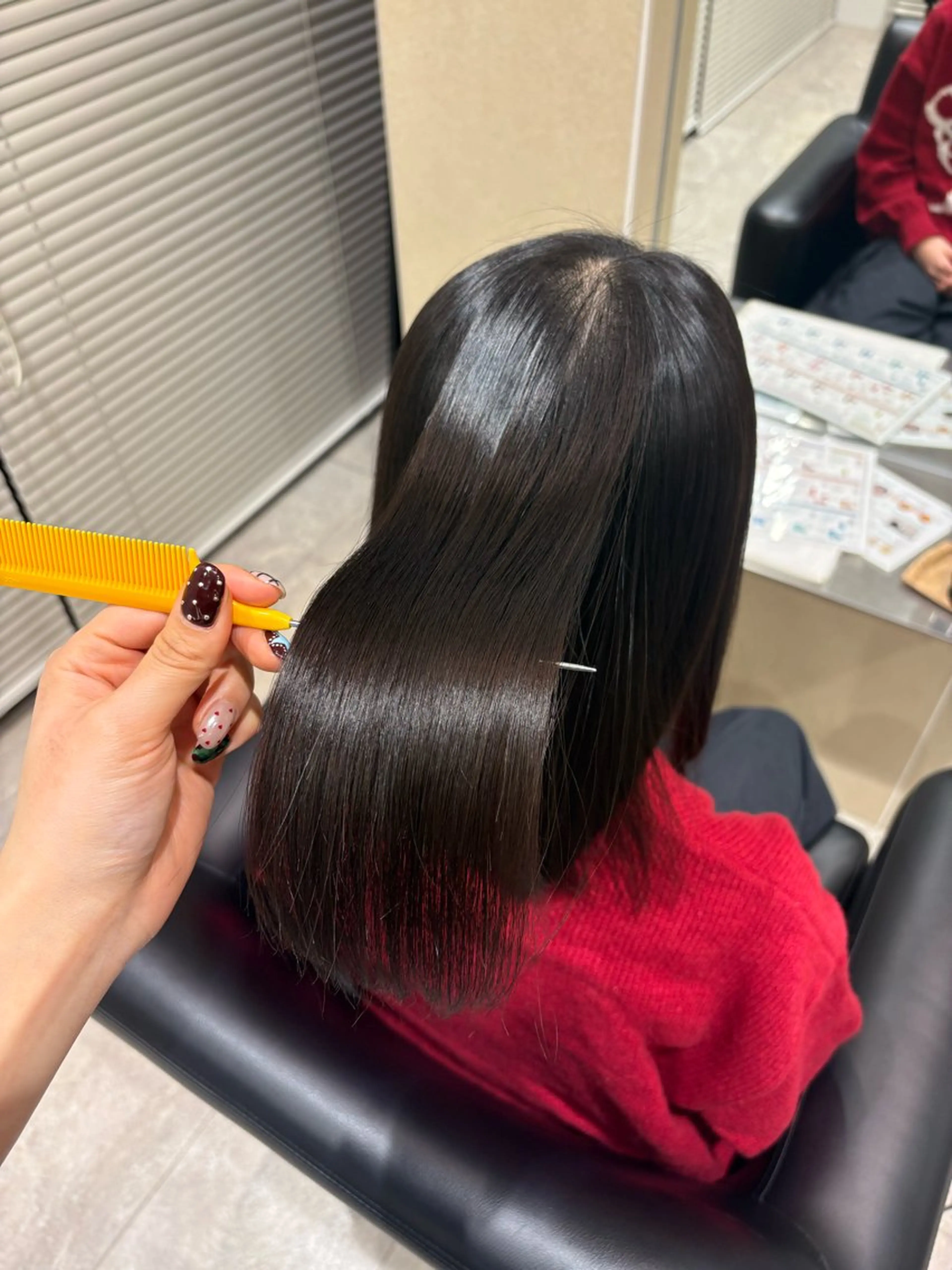 ミディアム 縮毛矯正 トリートメント SAAYA/板橋/ モデル募集中🎀のヘアスタイル