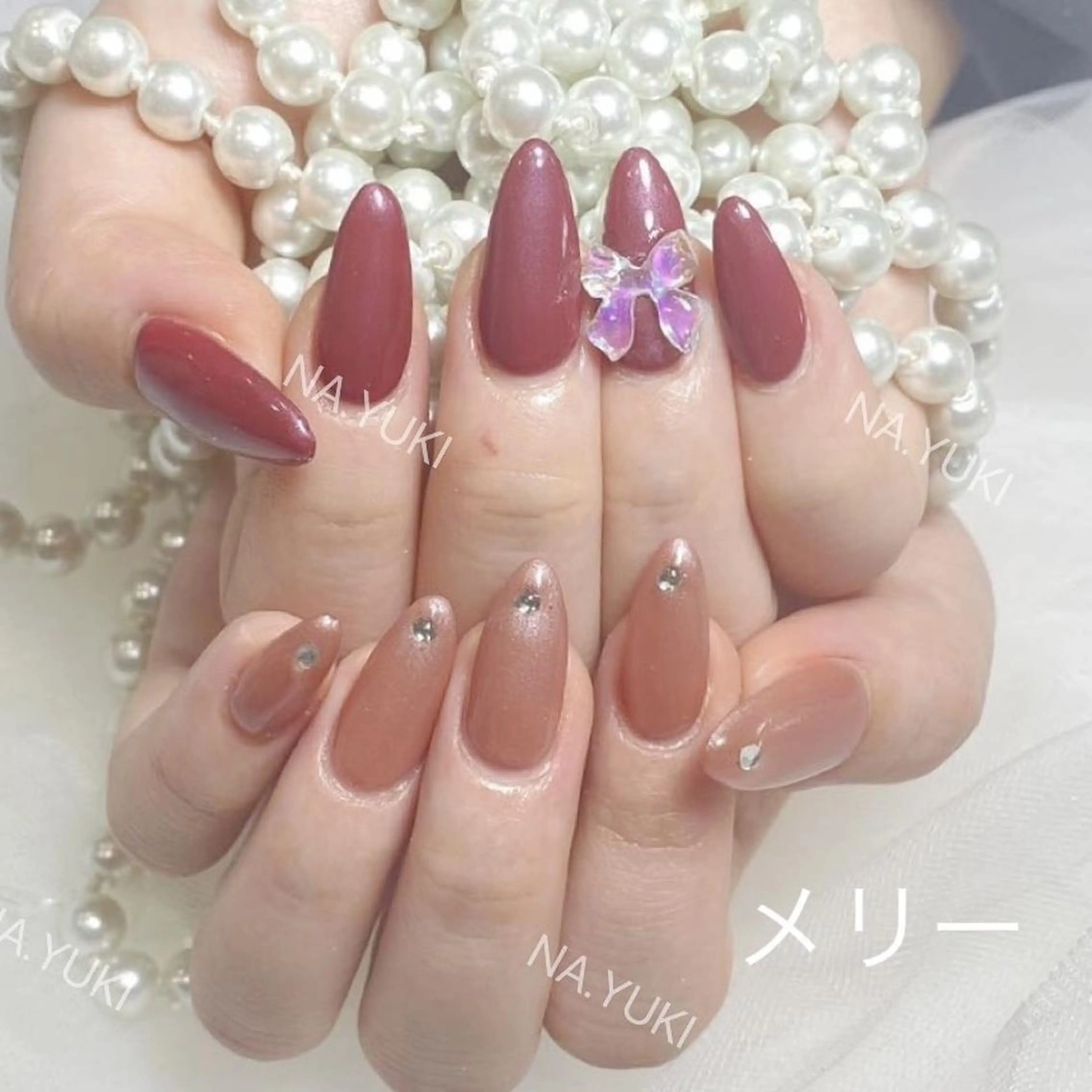 ネイル Momo 桃🍑のネイルデザイン