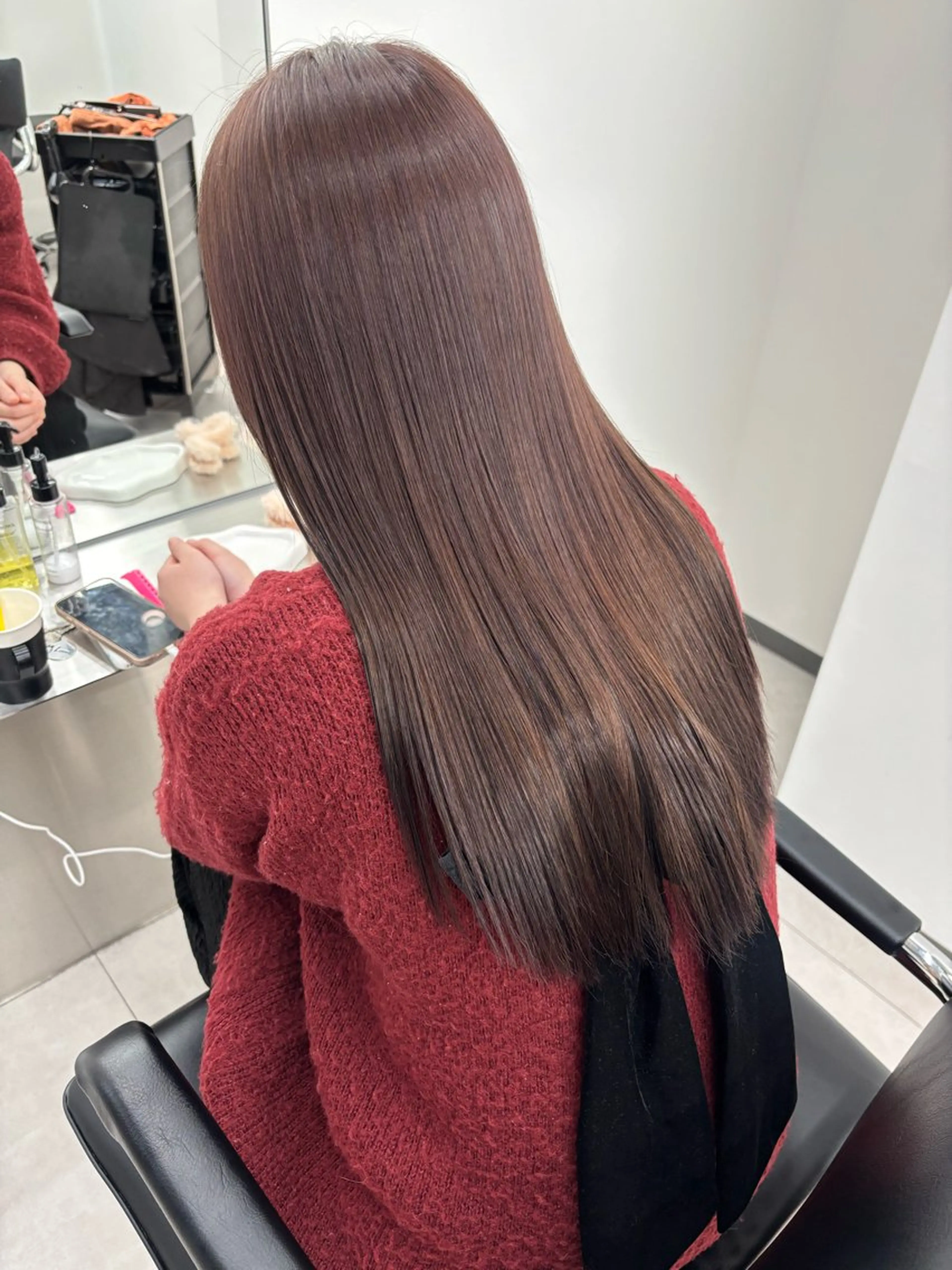 ロング カラー ブラウンカラー ラベンダーカラー ヘアカラー トリートメント 𝗺𝗶𝗸𝘂♡ 似合わせ🎀のヘアスタイル