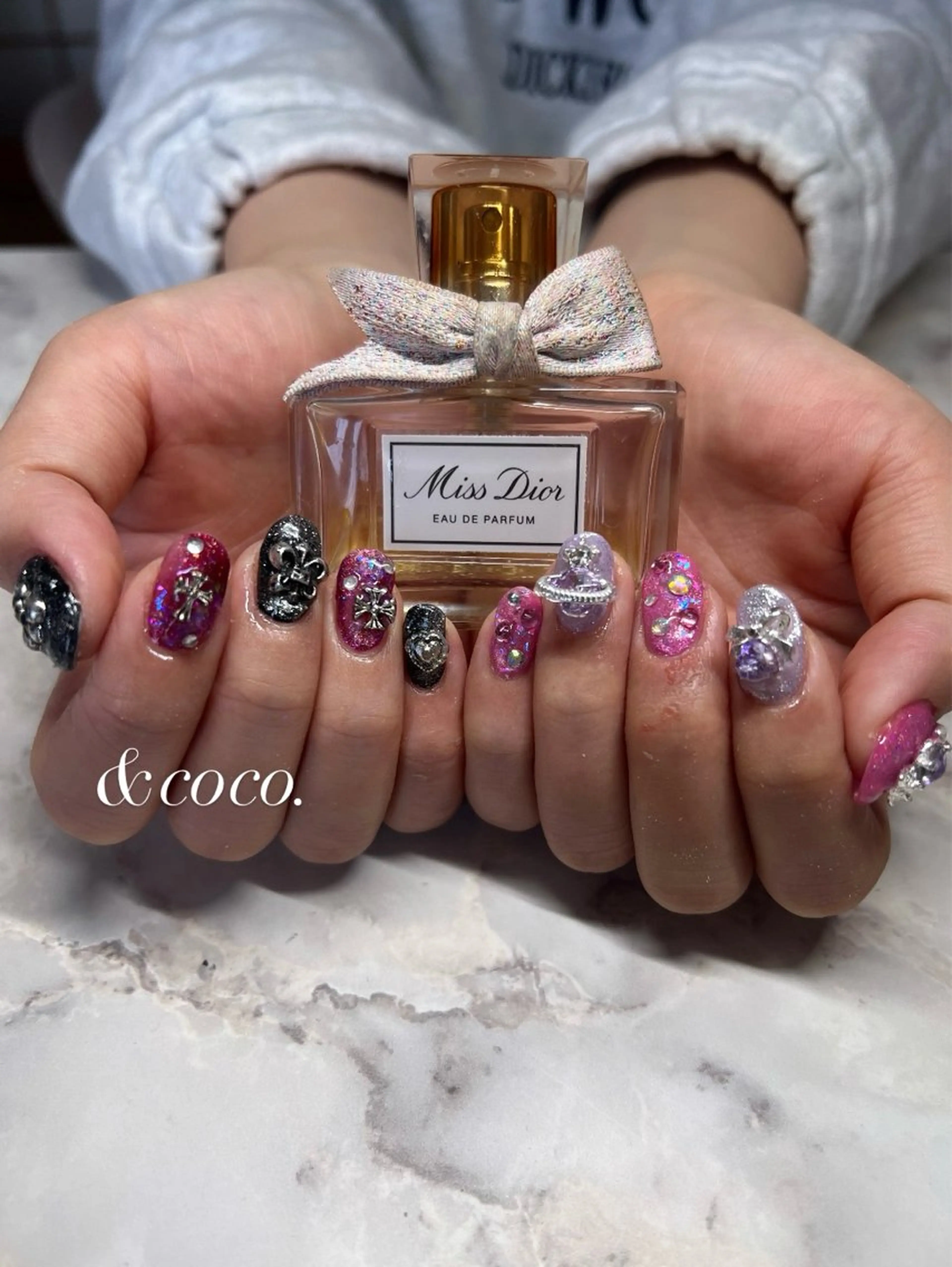 ネイル 長さ出し ＆ coco.のネイルデザイン
