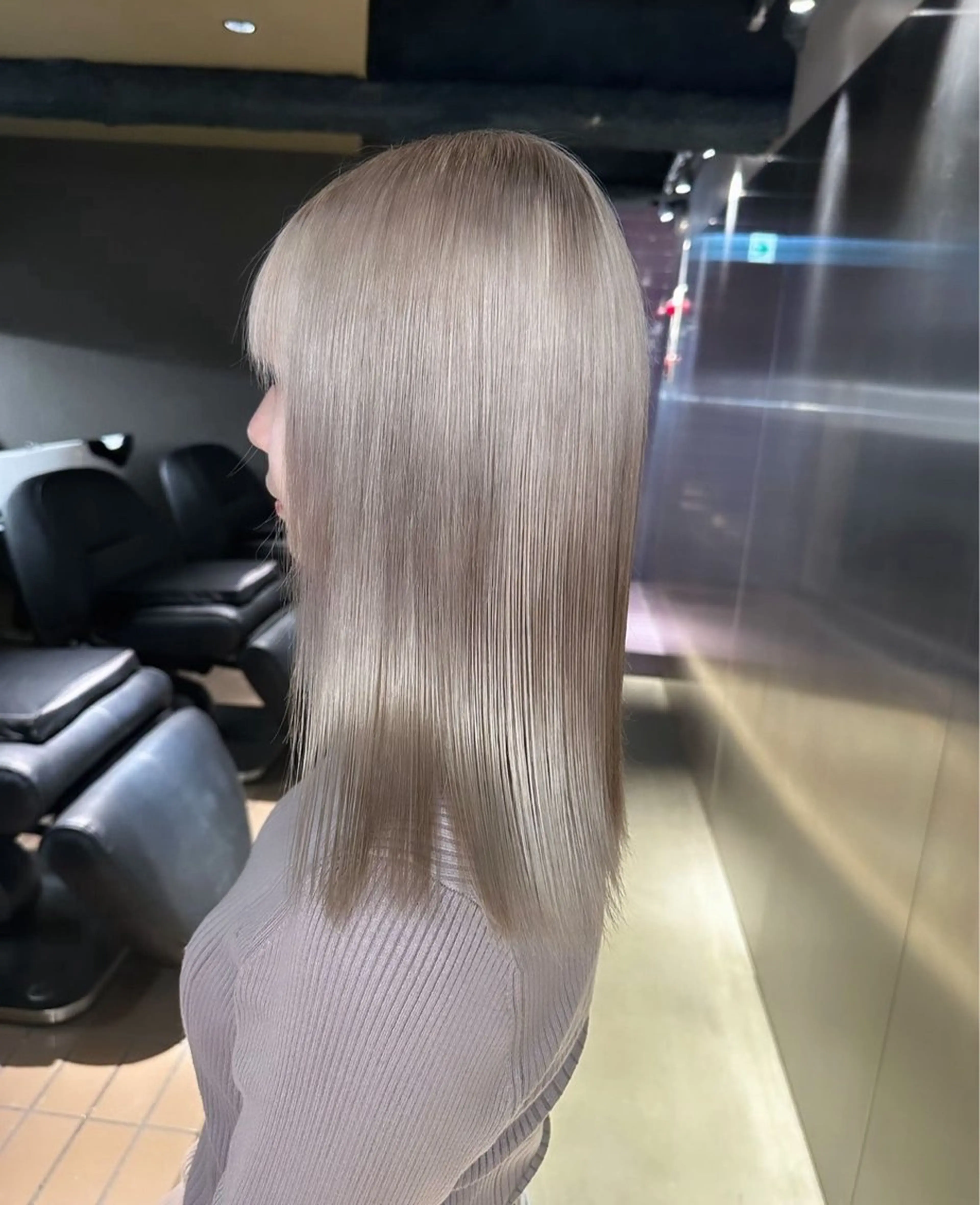 セミロング カラー ブリーチ 名古屋栄♡PELE/ ブリーチ/ハイトーンのヘアスタイル