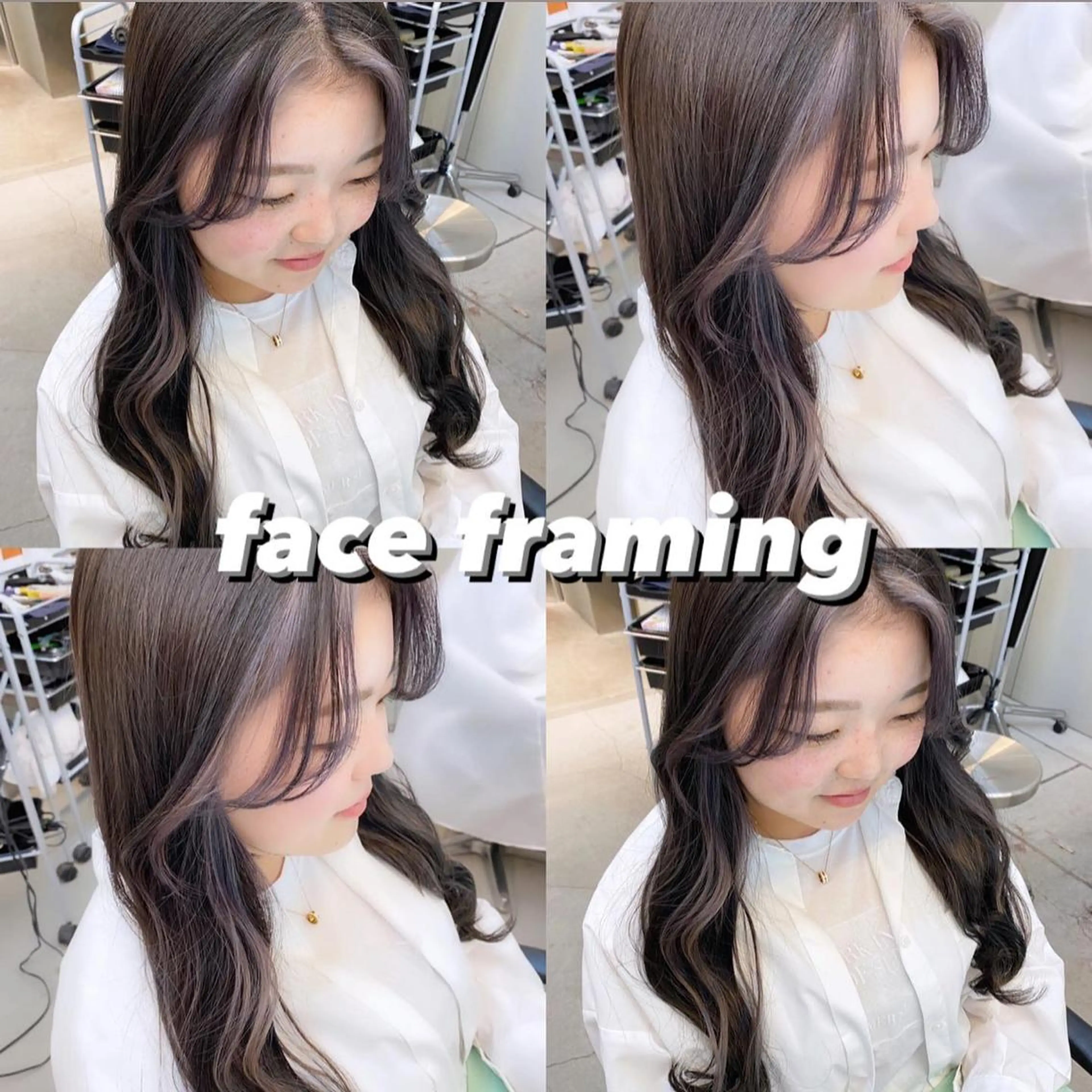 ロング カラー 岡野 静華のヘアスタイル