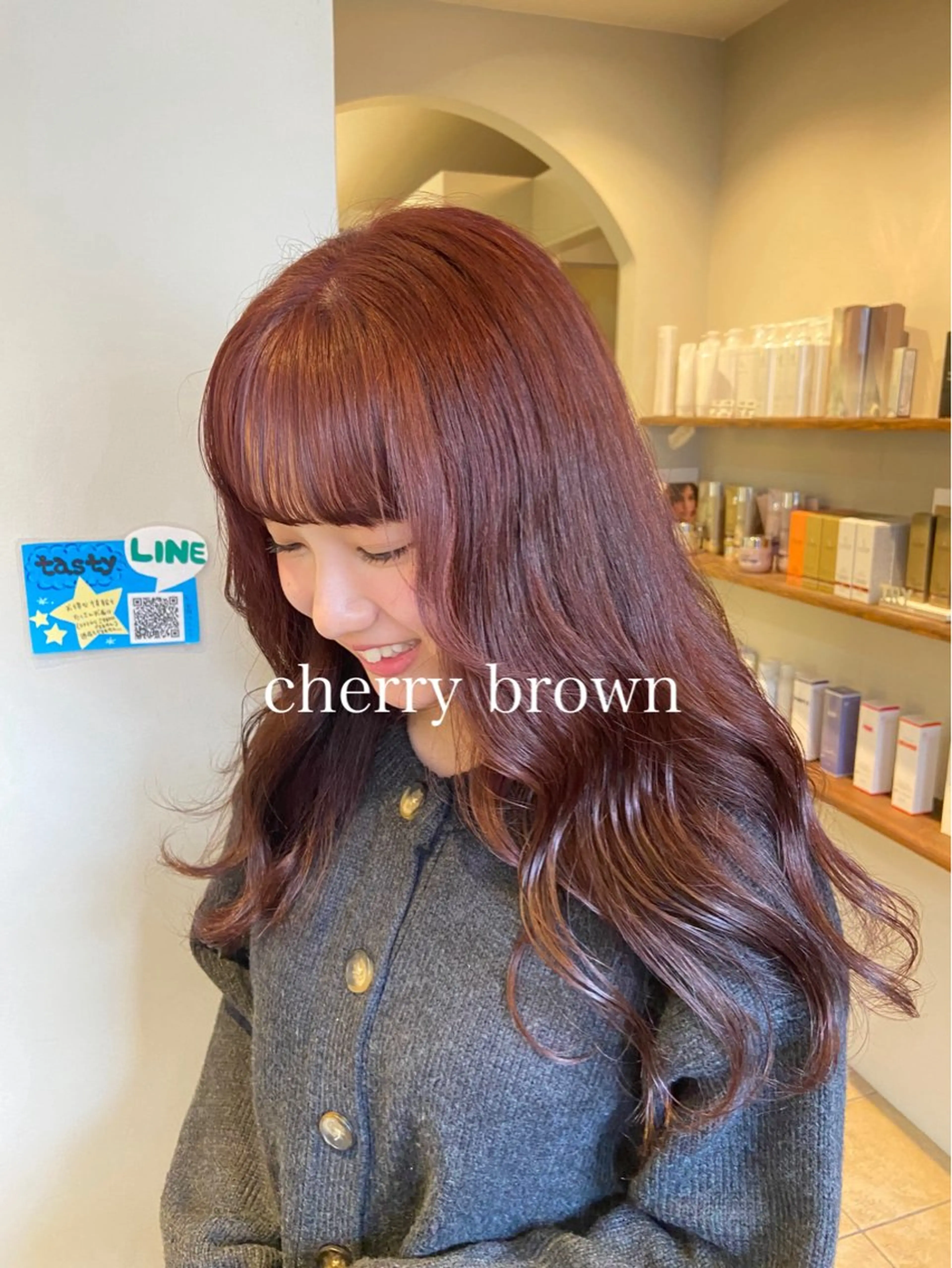 ロング ヘアカラー トリートメント 透明感カラー🎀 tasty／makoのヘアスタイル