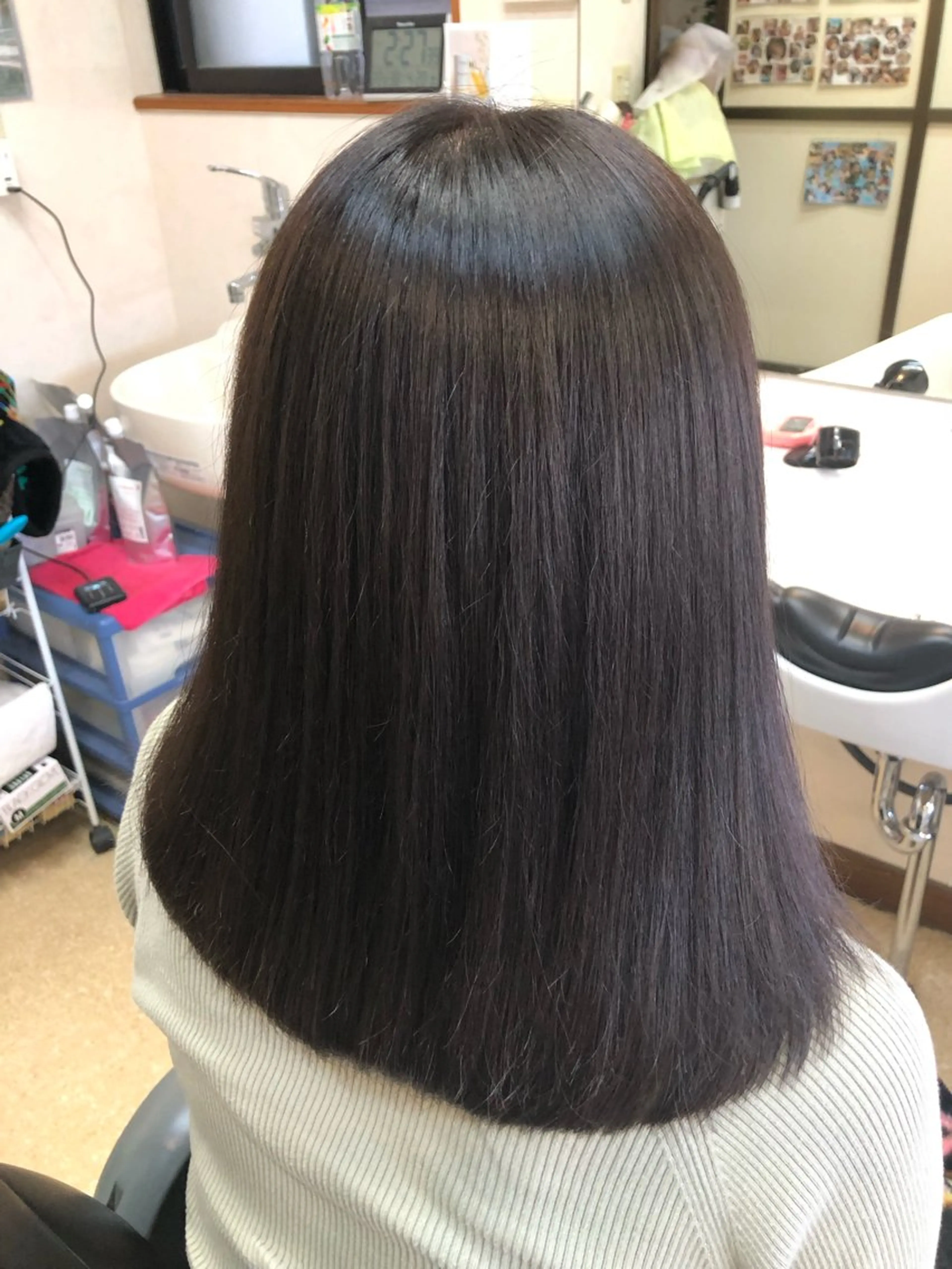 セミロング 石塚 浩のヘアスタイル