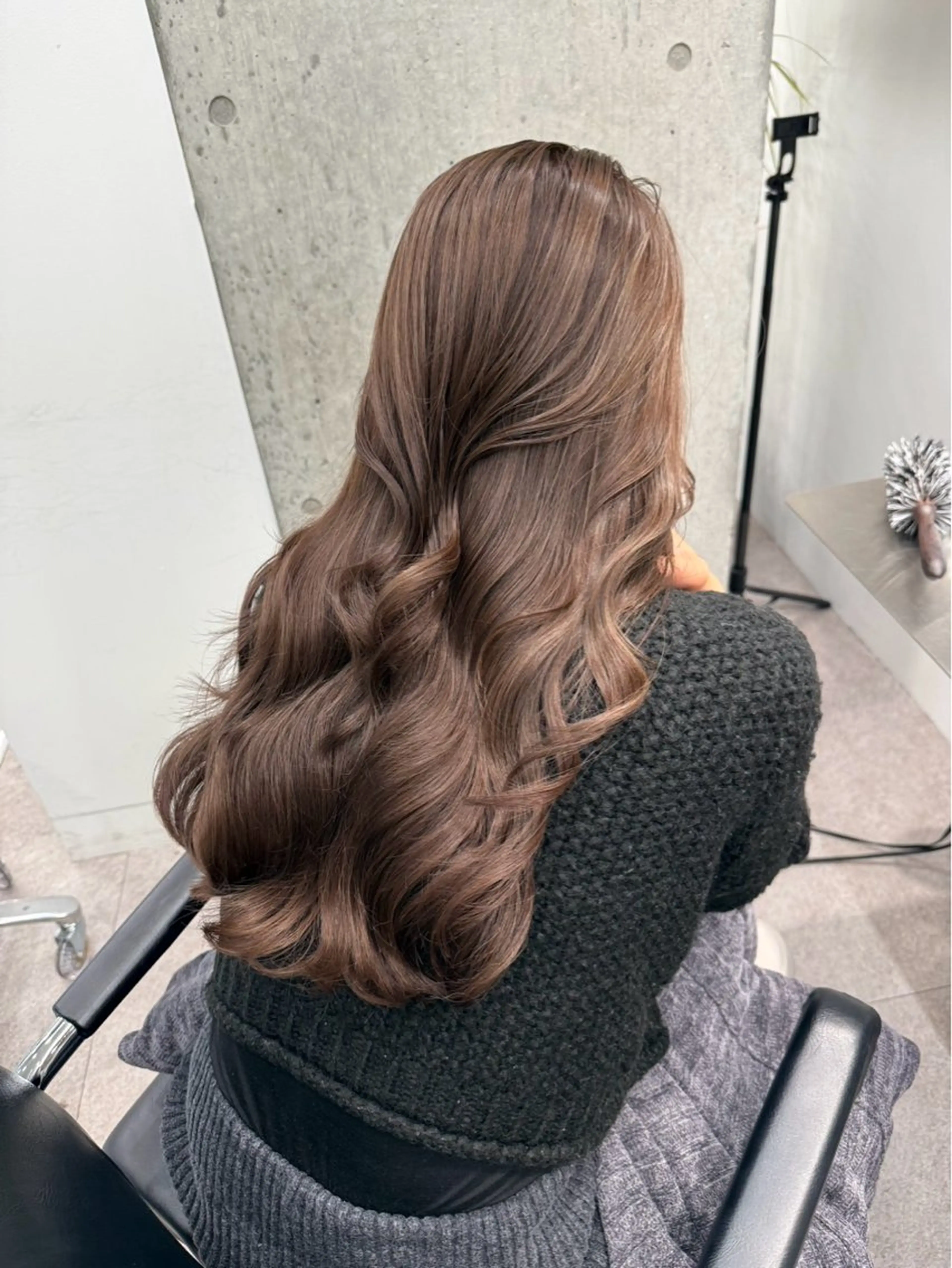 ロング カラー 透明感カラー 福田 花音のヘアスタイル