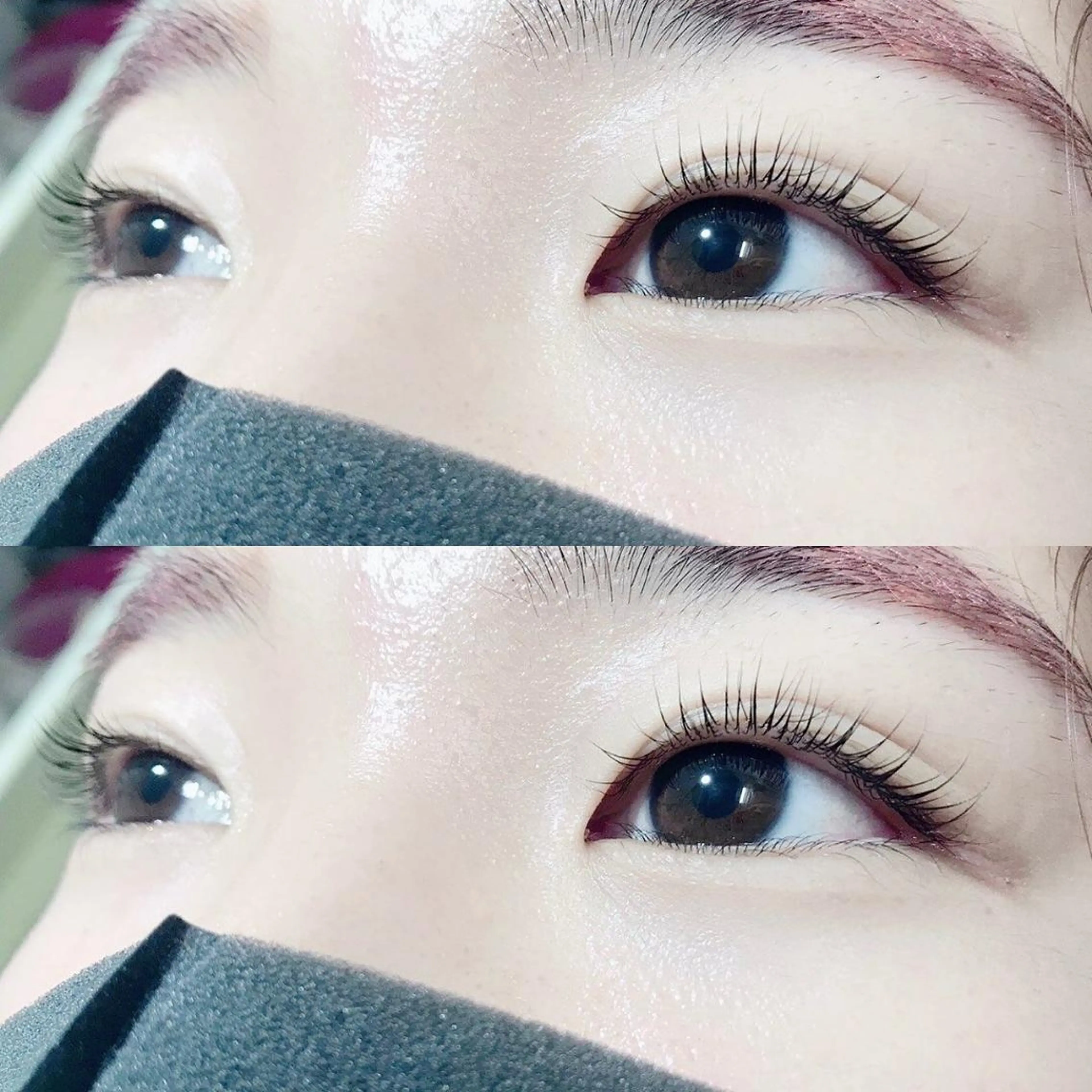 マツエク・マツパ フラットラッシュ パリジェンヌラッシュリフト まつげパーマ 下まつげエクステ 一重×まつ毛パーマ Mon mignonのマツエク・マツパデザイン