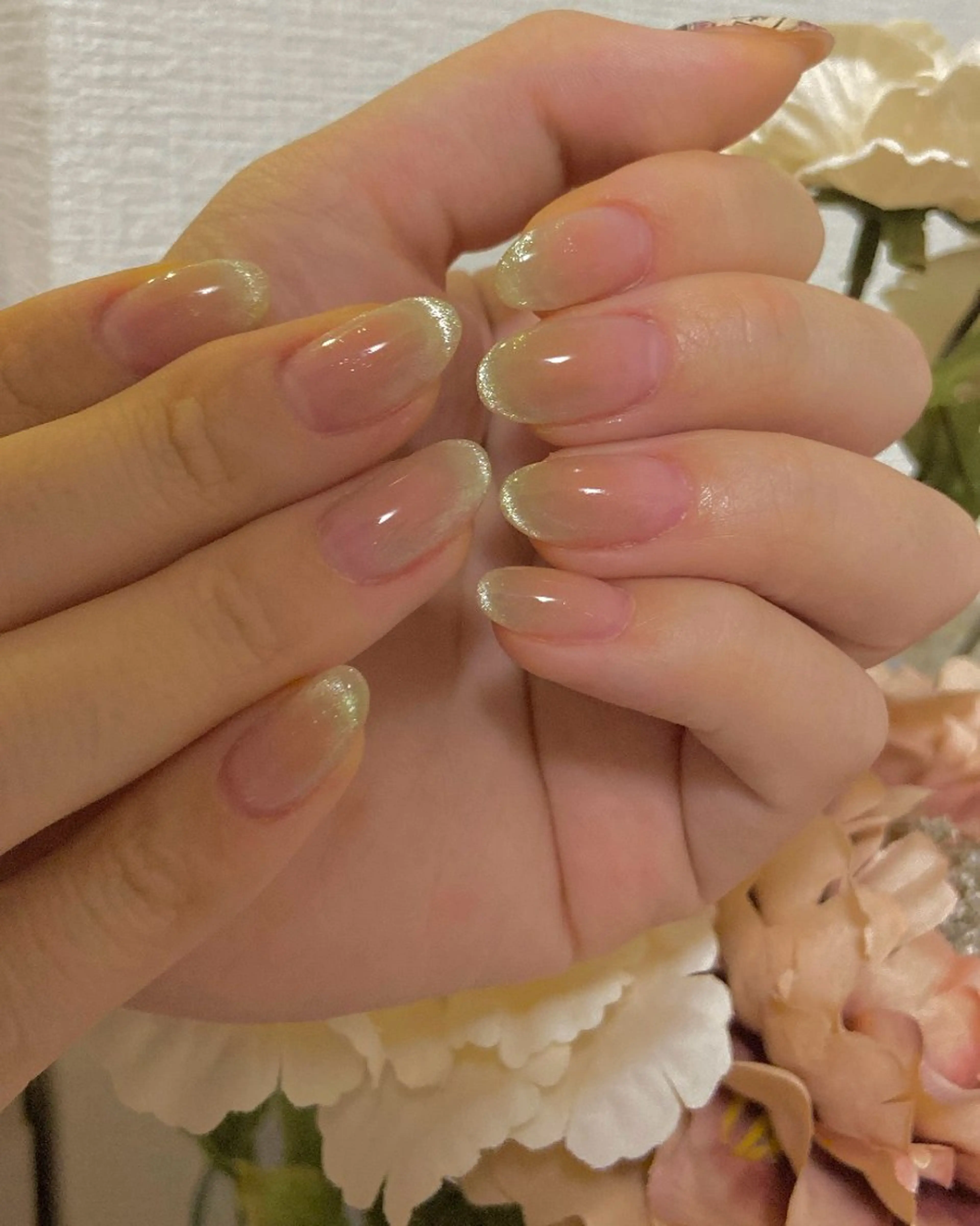 ネイル フレンチネイル マグネットネイル ハンドネイル 亀井 日陽里のネイルデザイン