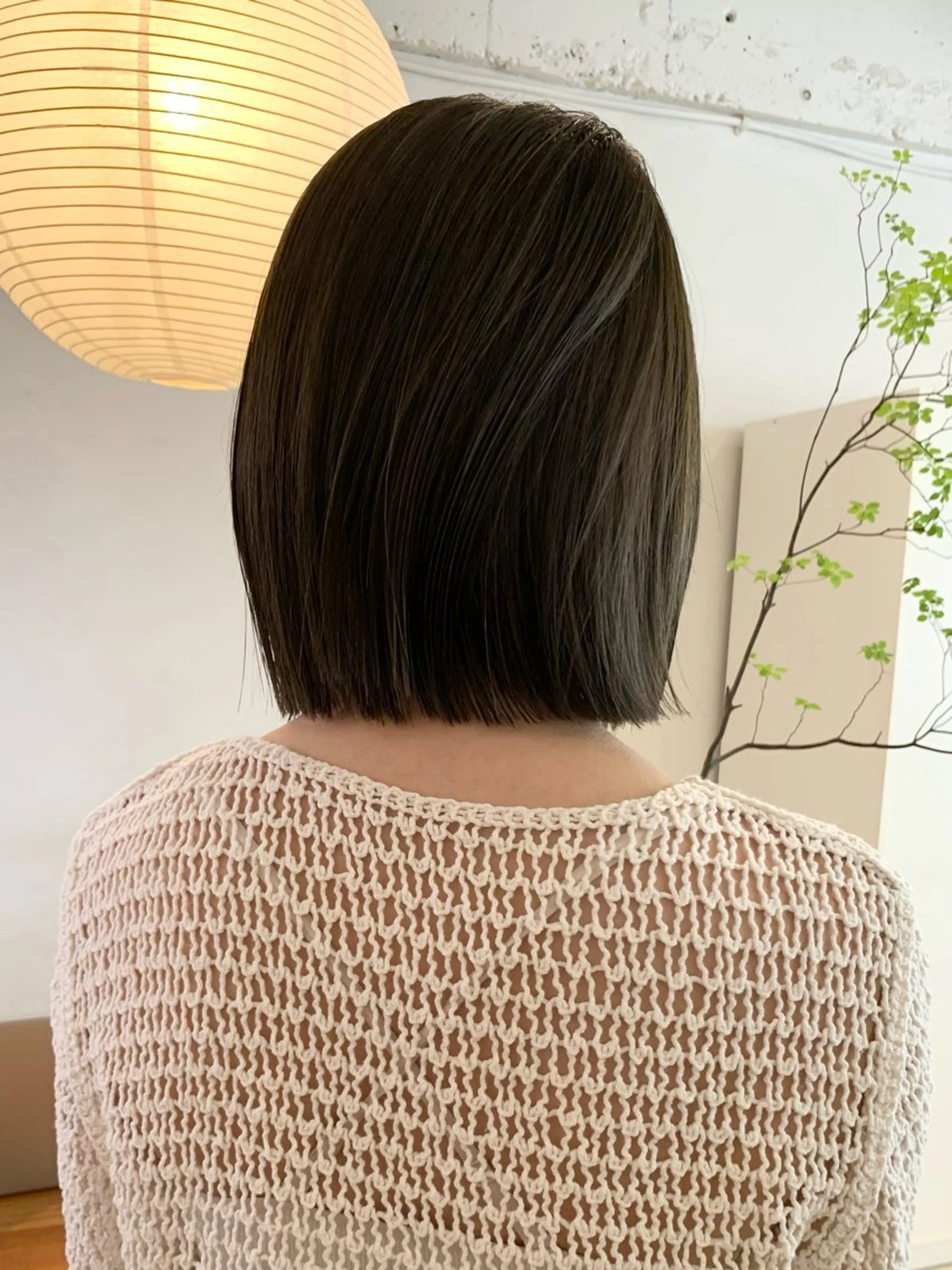 ショート カラー グレージュ オリーブグレージュ オリーブグレー カット ヘアカラー トリートメント 落合希 Olivebeigeのヘアスタイル