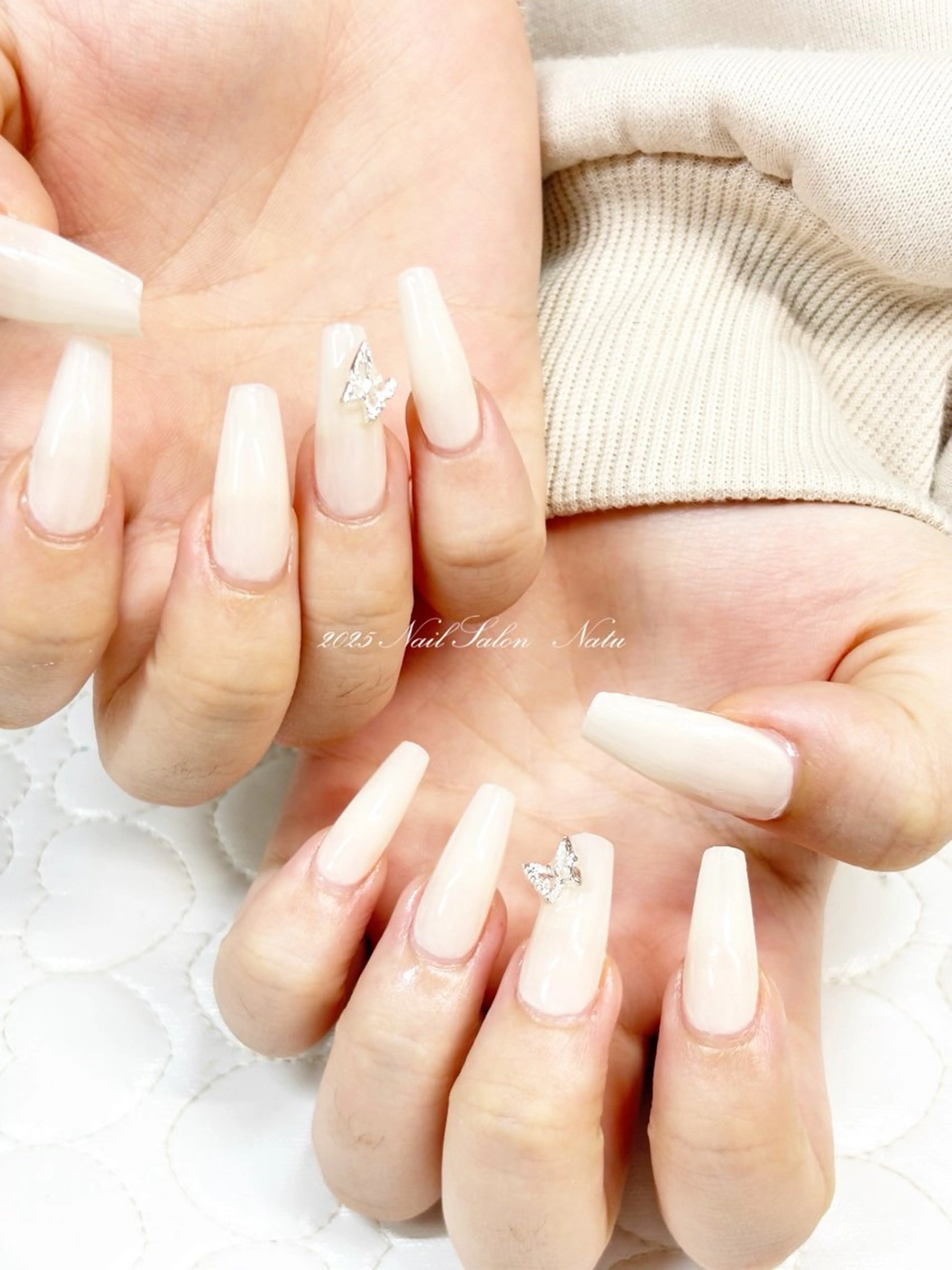 ネイル 長さ出し nailsalon Natuのネイルデザイン