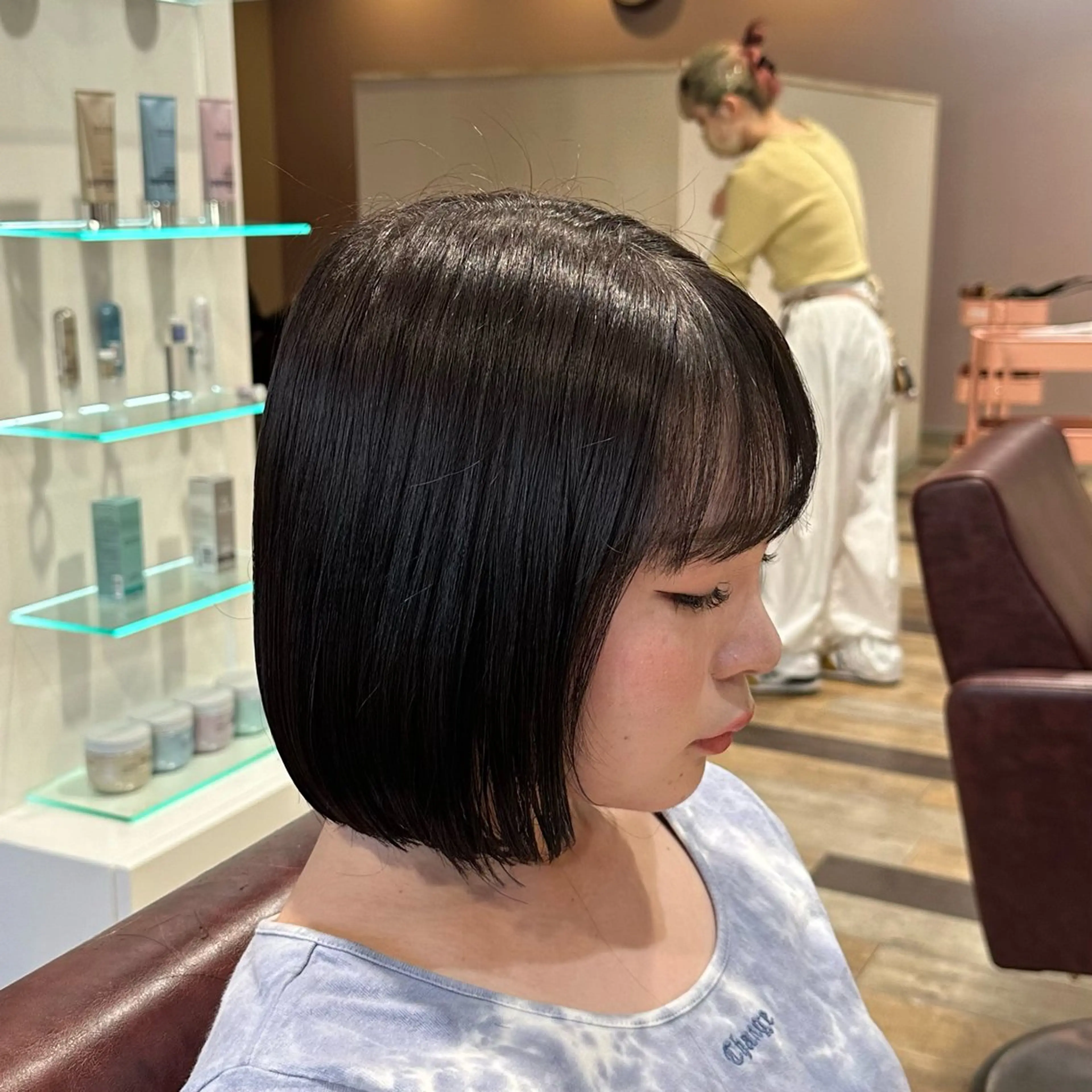 ミディアム ボブ 柔らかいcolor ￤韓国￤🩰マユ🩰のヘアスタイル