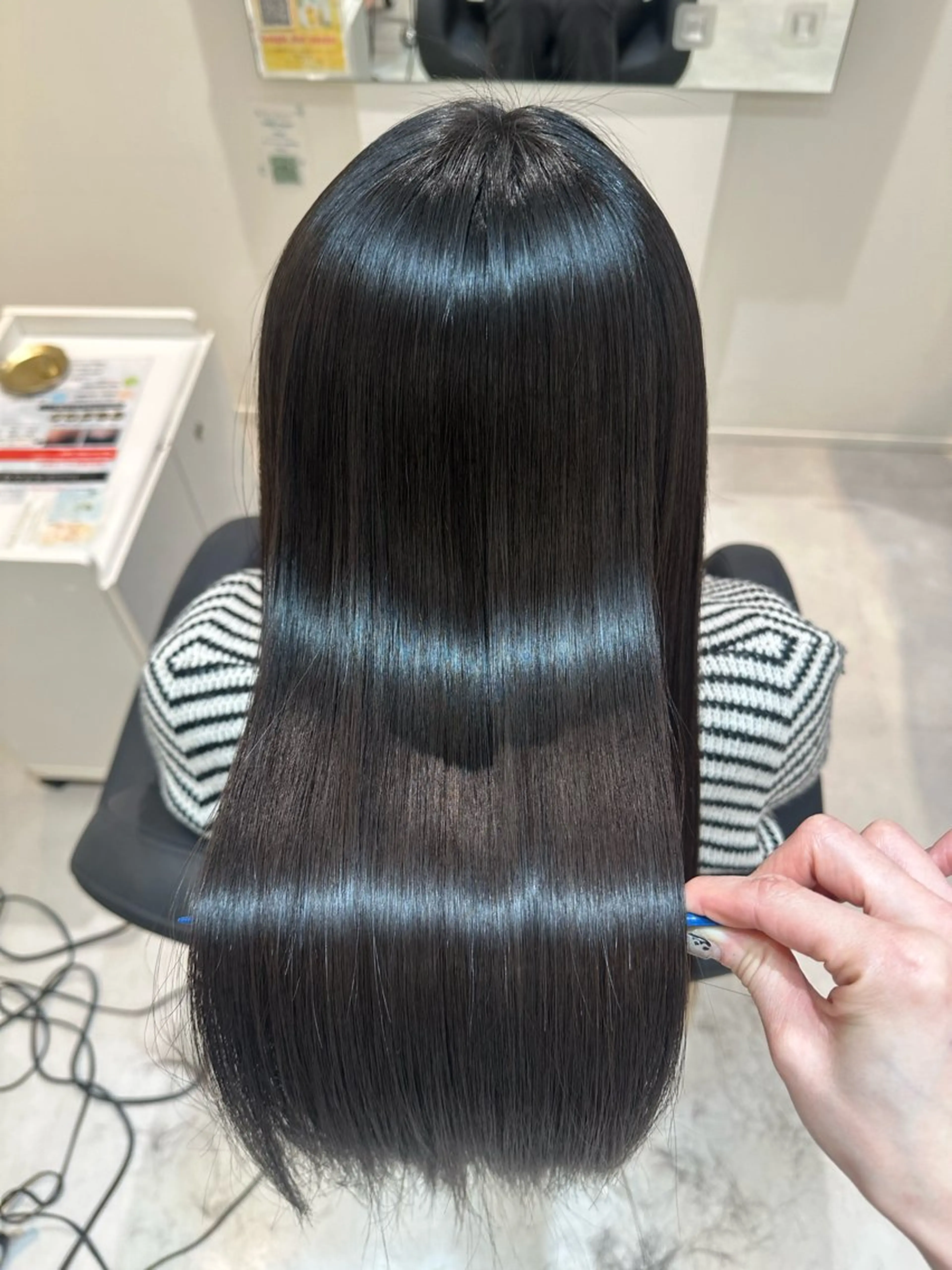 ロング カット ヘアカラー トリートメント Emuest心斎橋 SAKIのヘアスタイル