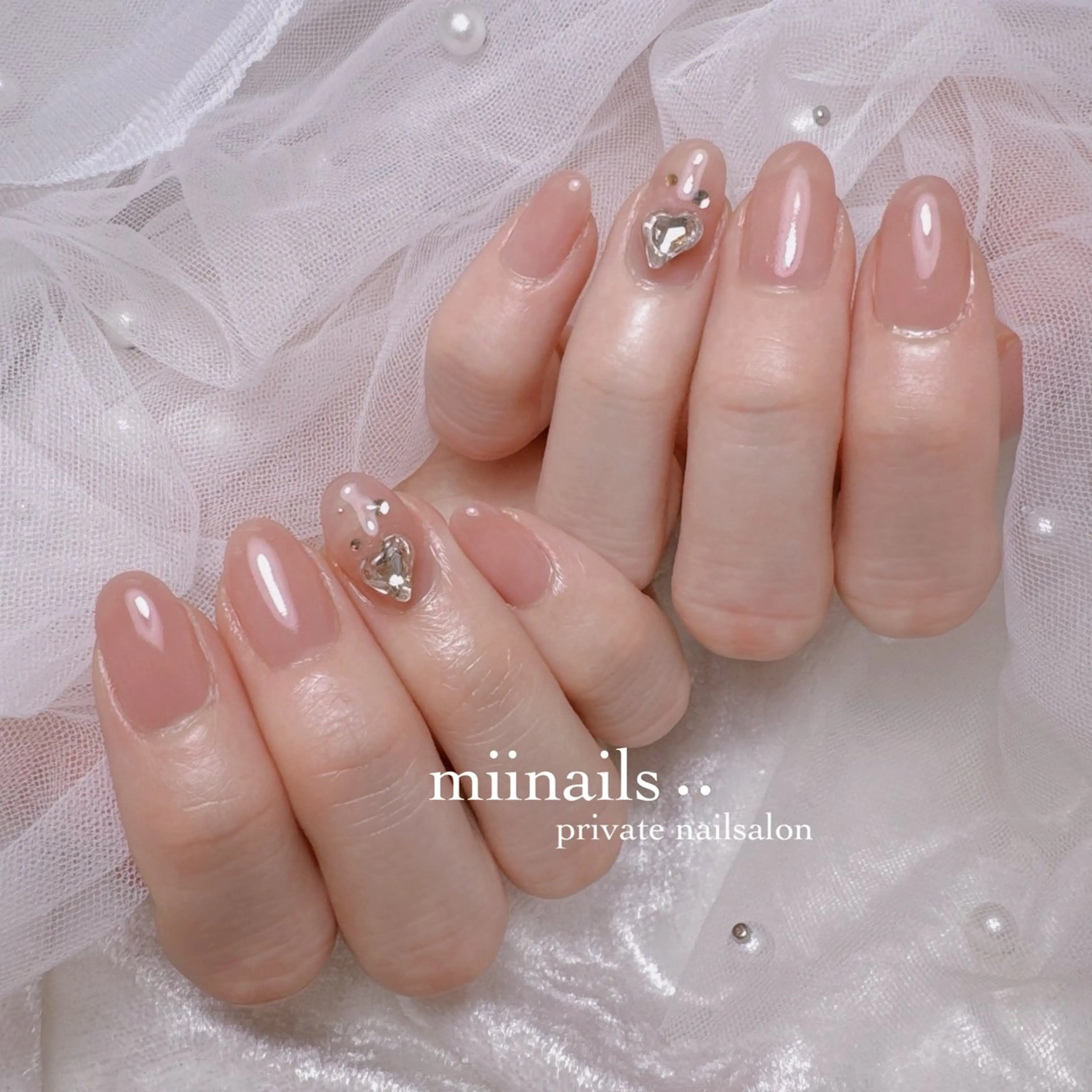 ネイル 韓国ネイル マグネットネイル ワンホンネイル ハンドネイル nailsalon miinailsのネイルデザイン