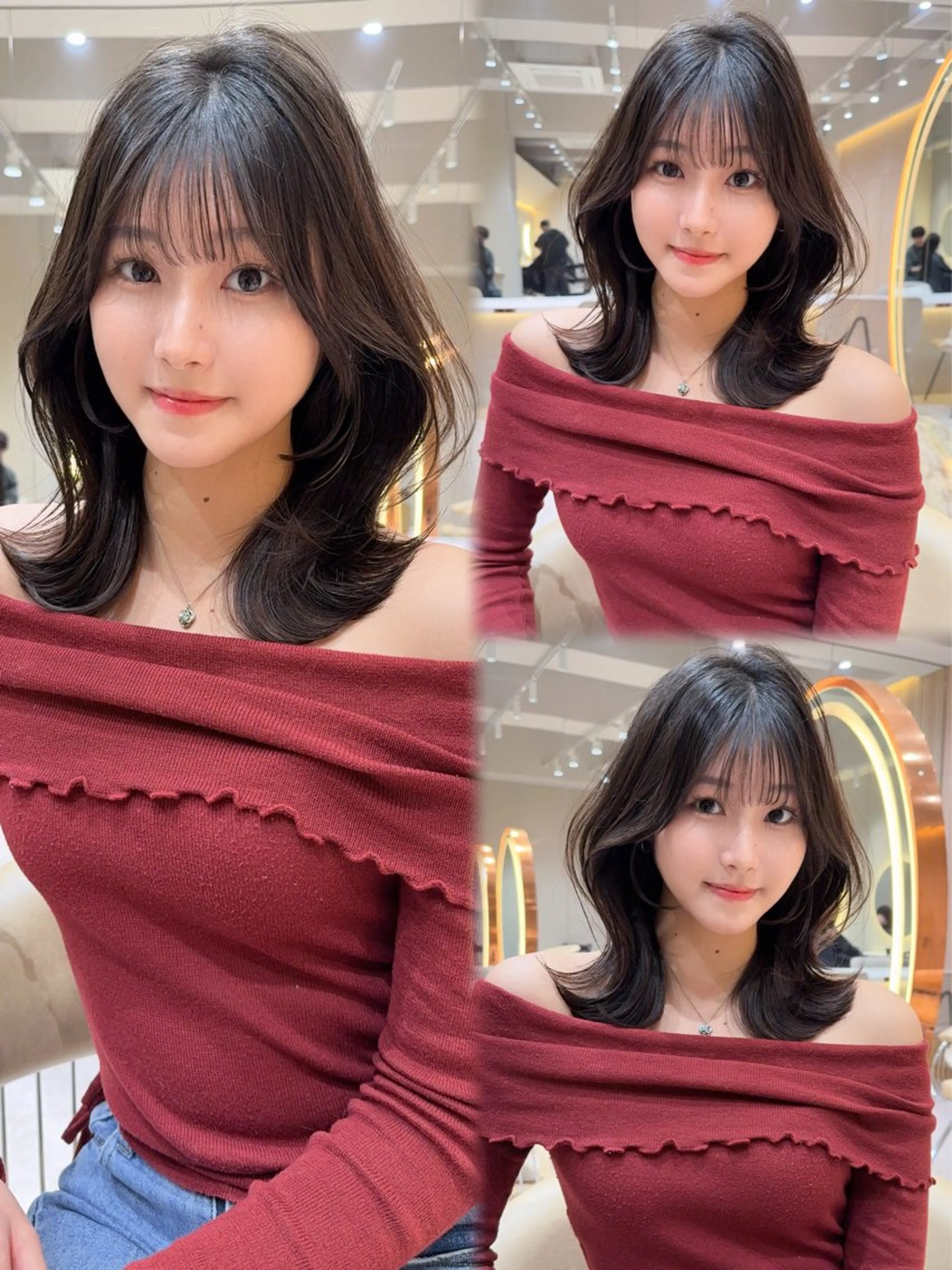 セミロング カラー カット ヘアカラー トリートメント レイヤー❣️縮毛矯 川村利幸のヘアスタイル