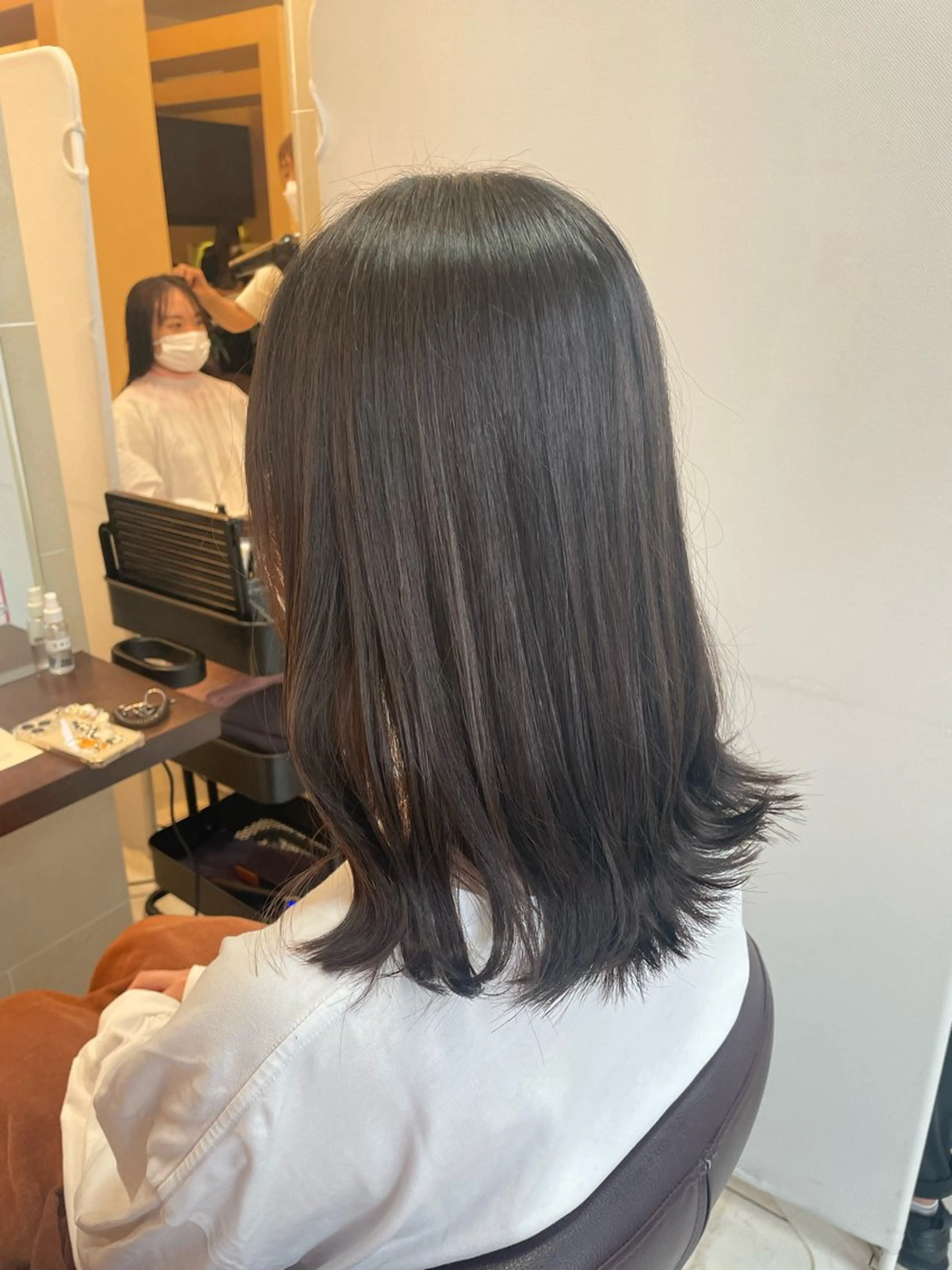 ミディアム 粕谷 夕華のヘアスタイル