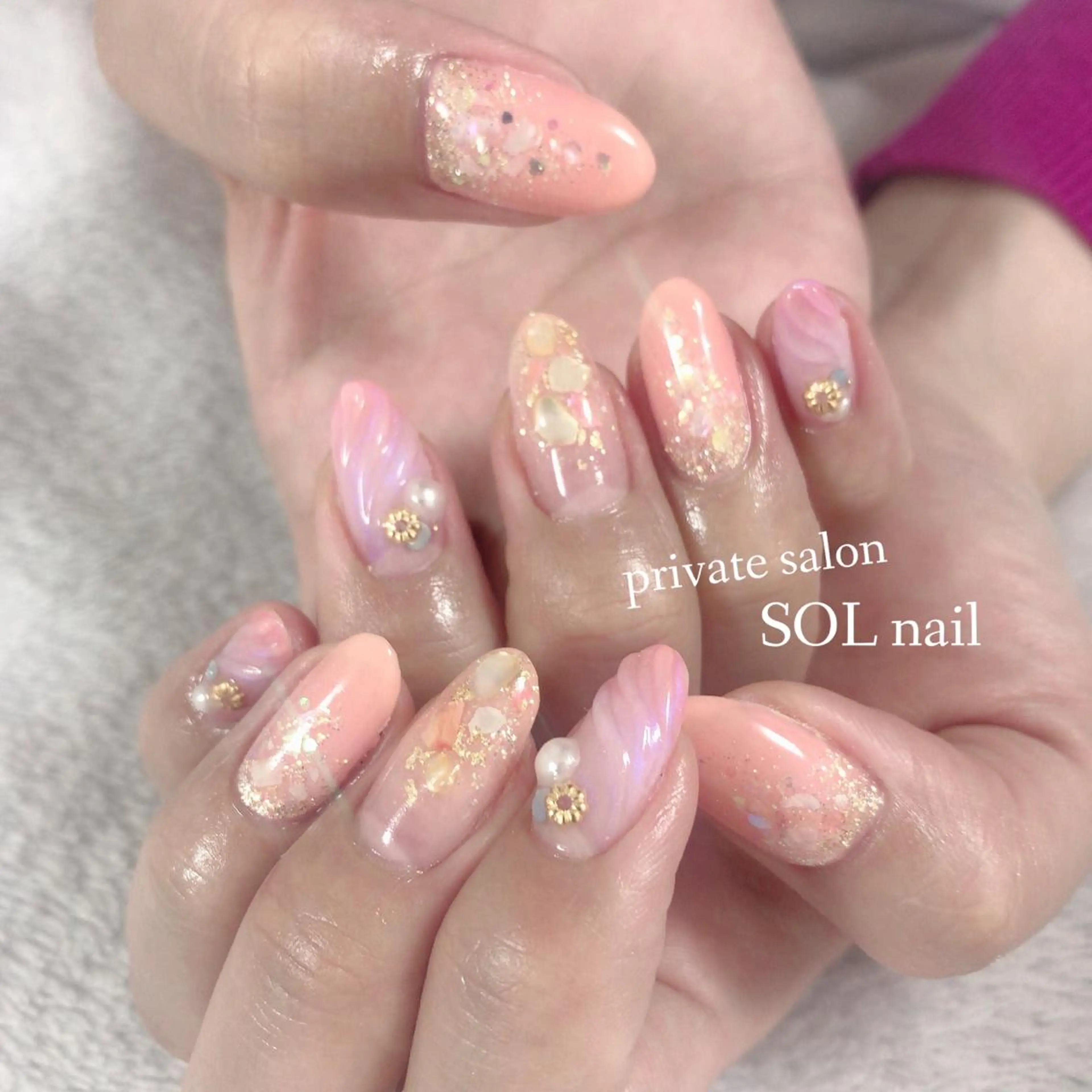 ネイル ハンドネイル SOL NAILのネイルデザイン