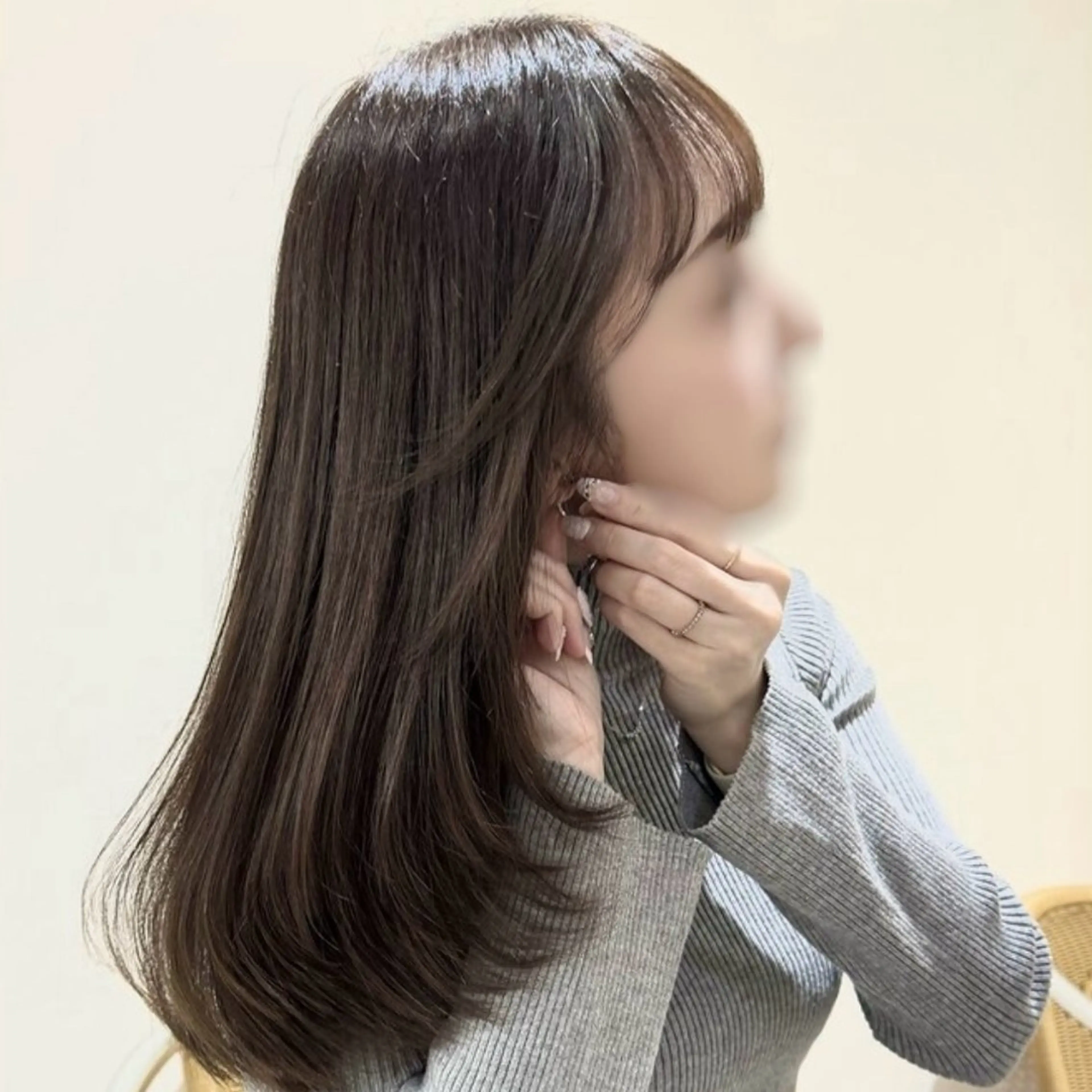 ロング 髪質改善 カット 縮毛矯正 博多/艶カラー Natsuのヘアスタイル