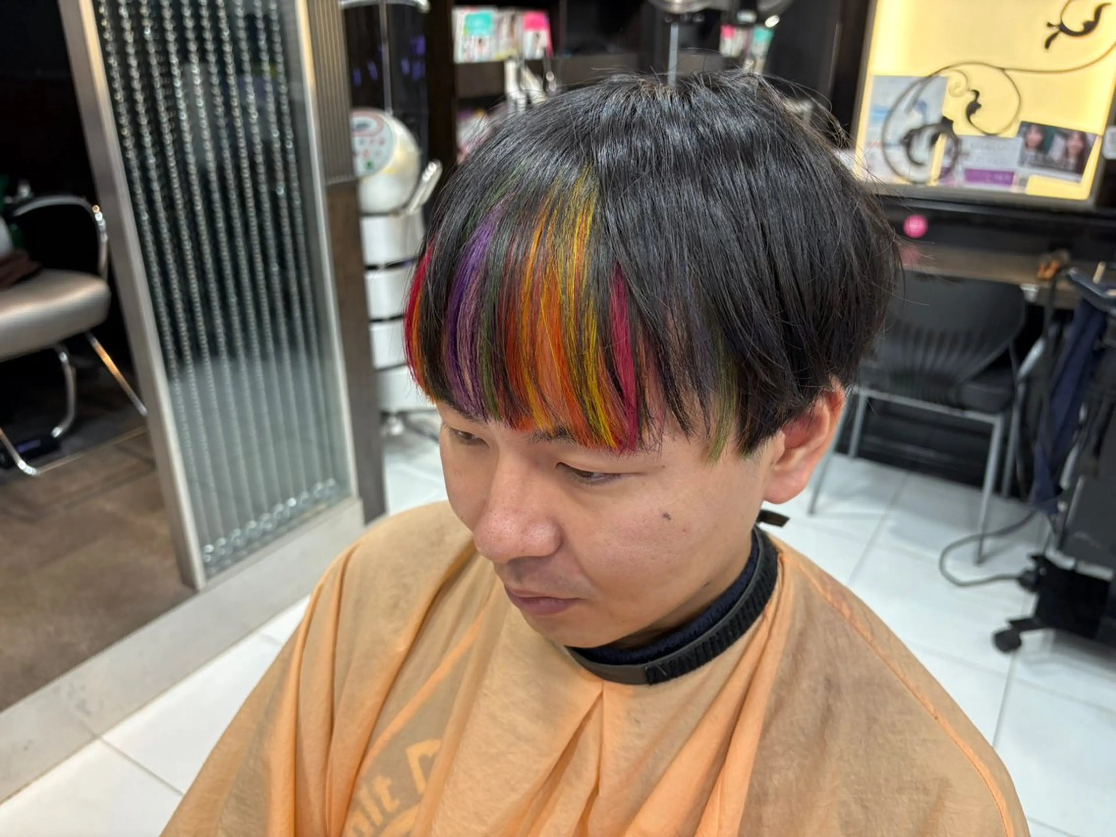 カラー メンズ Eleanor立川北口所属・🦋YUI 髪質改善 ブリーチ 着付け🦋のヘアスタイル