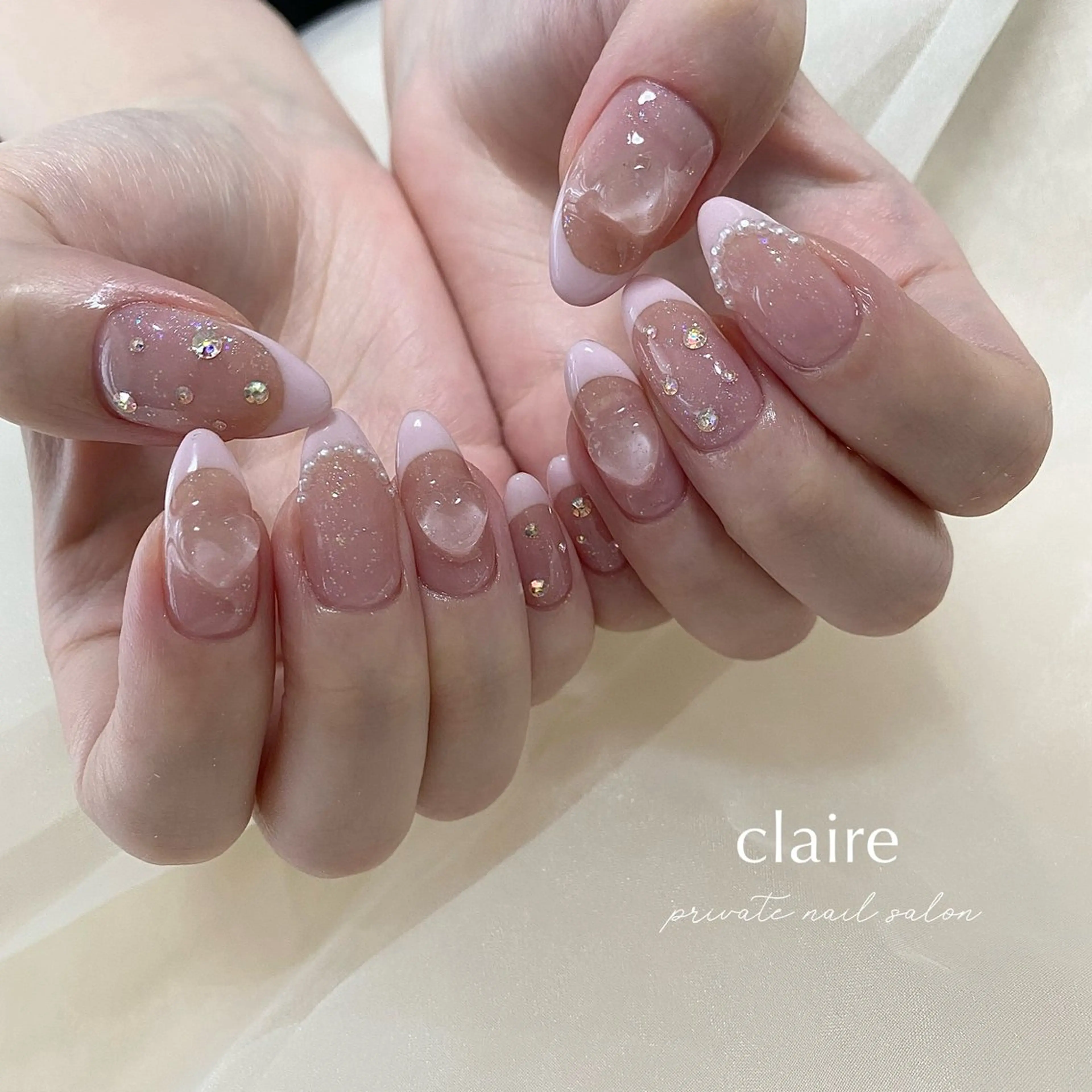 ネイル フレンチネイル ハンドネイル claire_ rie.のネイルデザイン