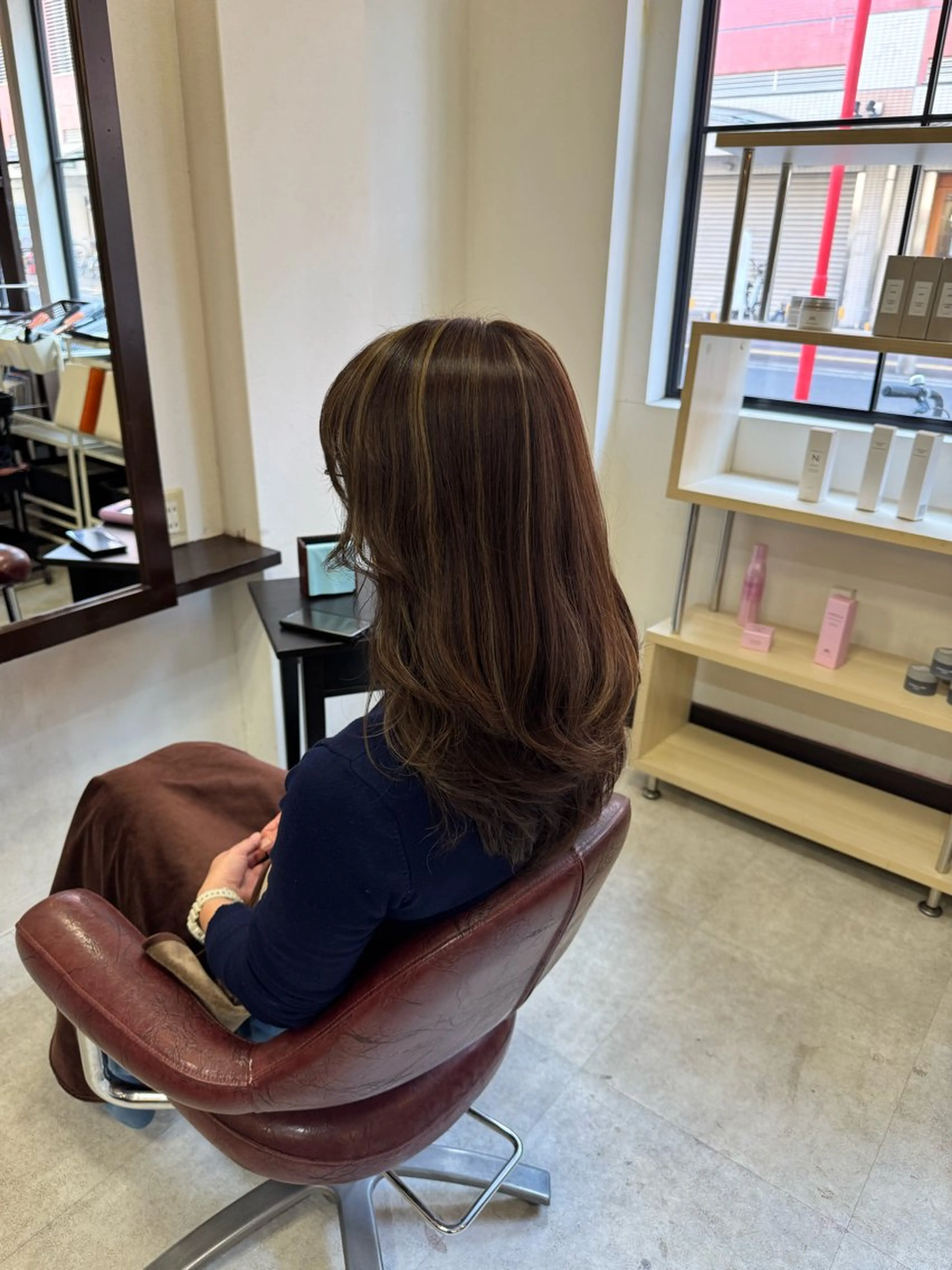 ミディアム ハイライト ヘアカラー カツモト マナ🍒のヘアスタイル