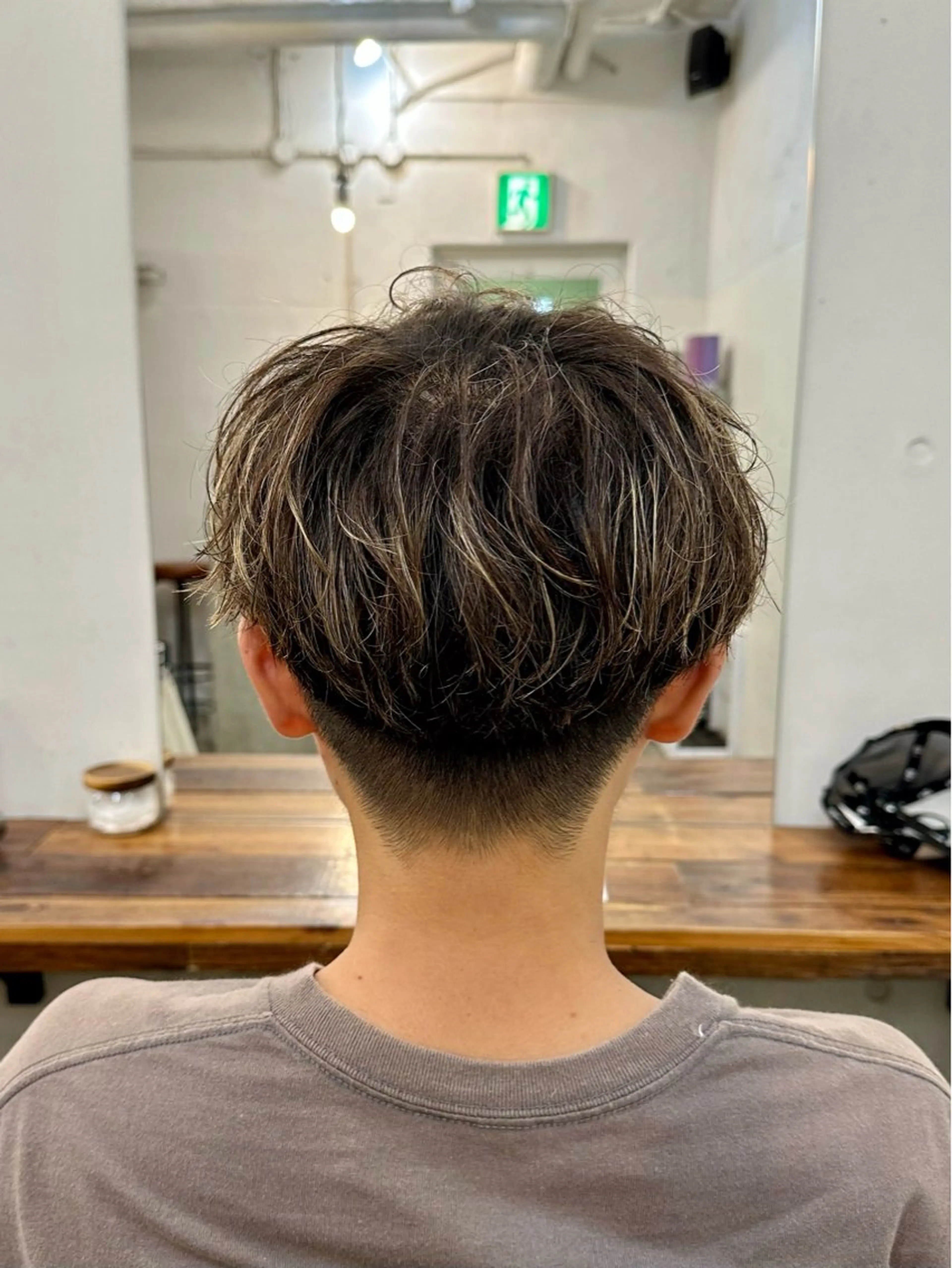 ショート カラー メンズ 横浜/メンズ特化/ Farbe/田中颯斗のヘアスタイル