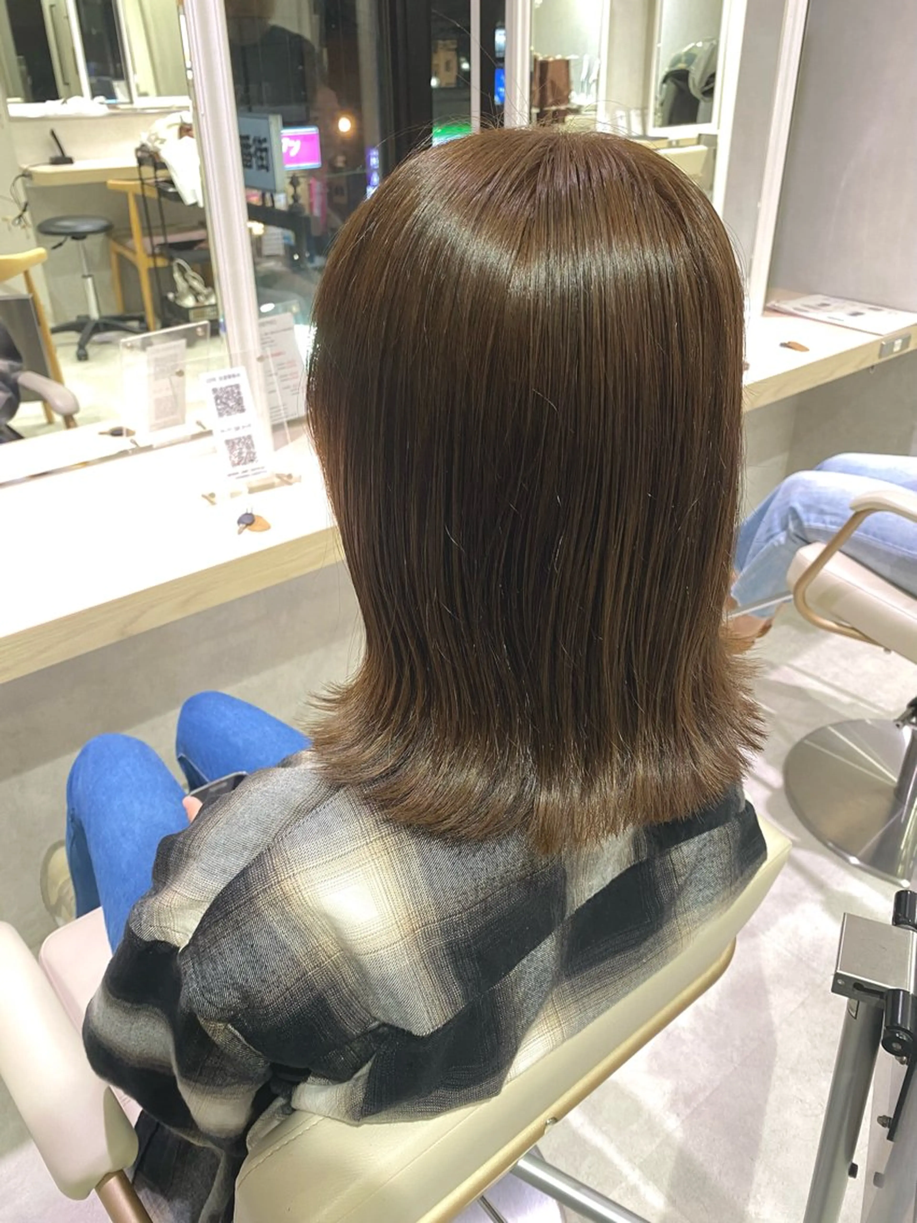 ミディアム カラー アッシュ オリーブアッシュ カット ヘアカラー トリートメント 低ダメージ施術/ 🐮牛木 史裕🐮のヘアスタイル