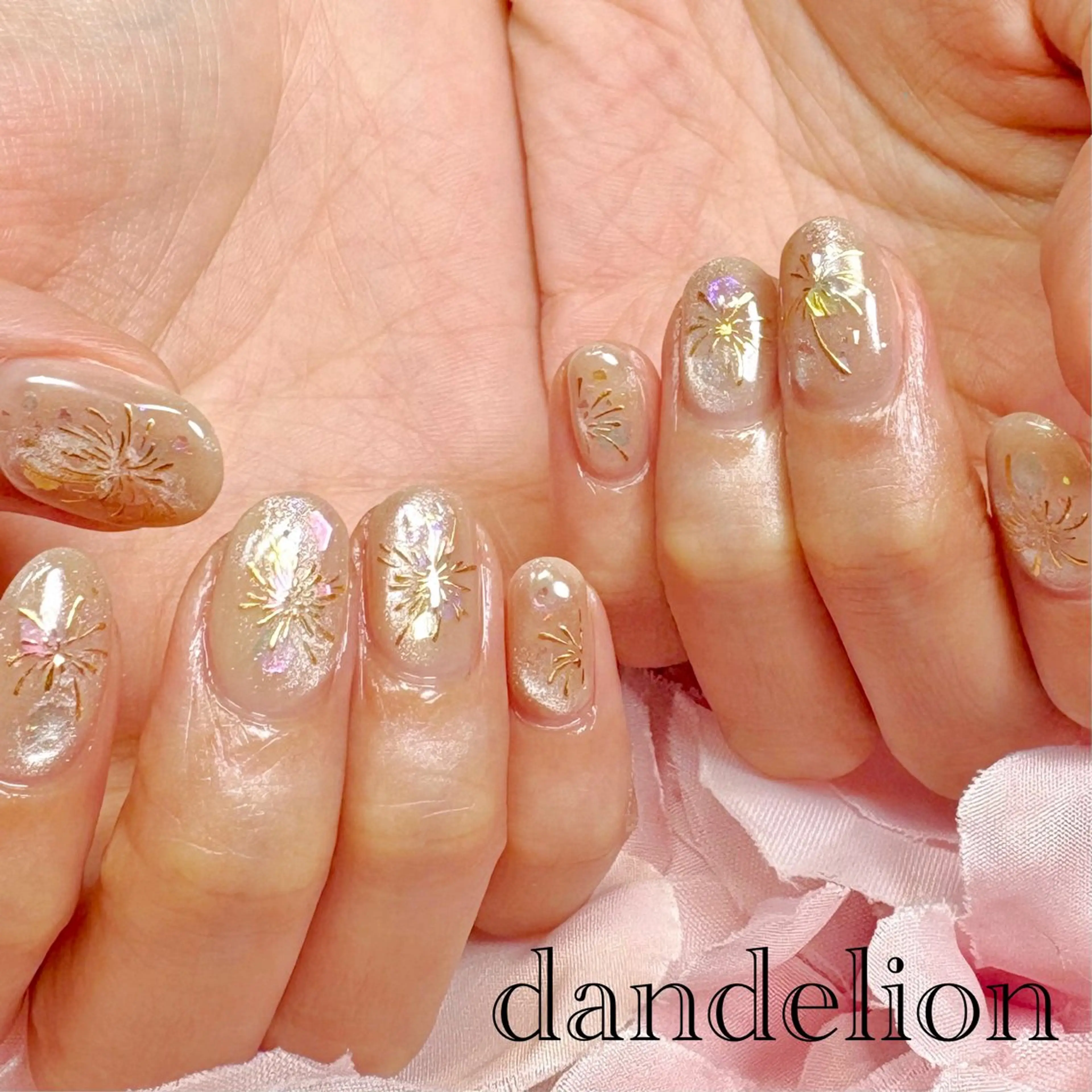 ネイル ハンドネイル ハンドケア dandelion ダンデライオンのネイルデザイン