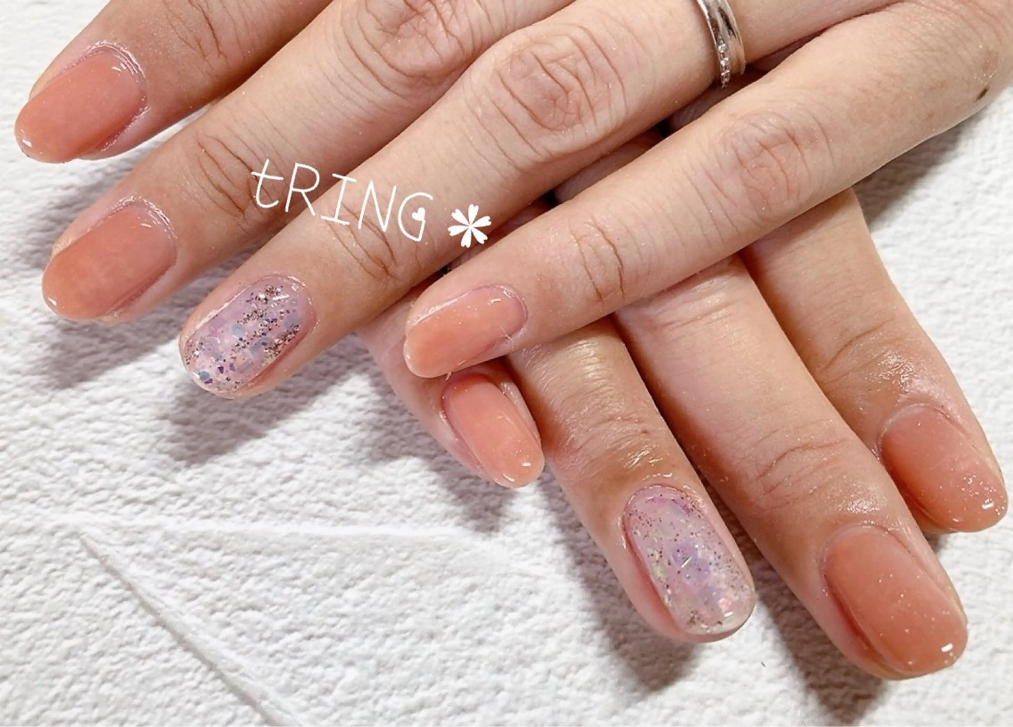 ネイル ハンドネイル tRING＊ しいの木台のネイルデザイン