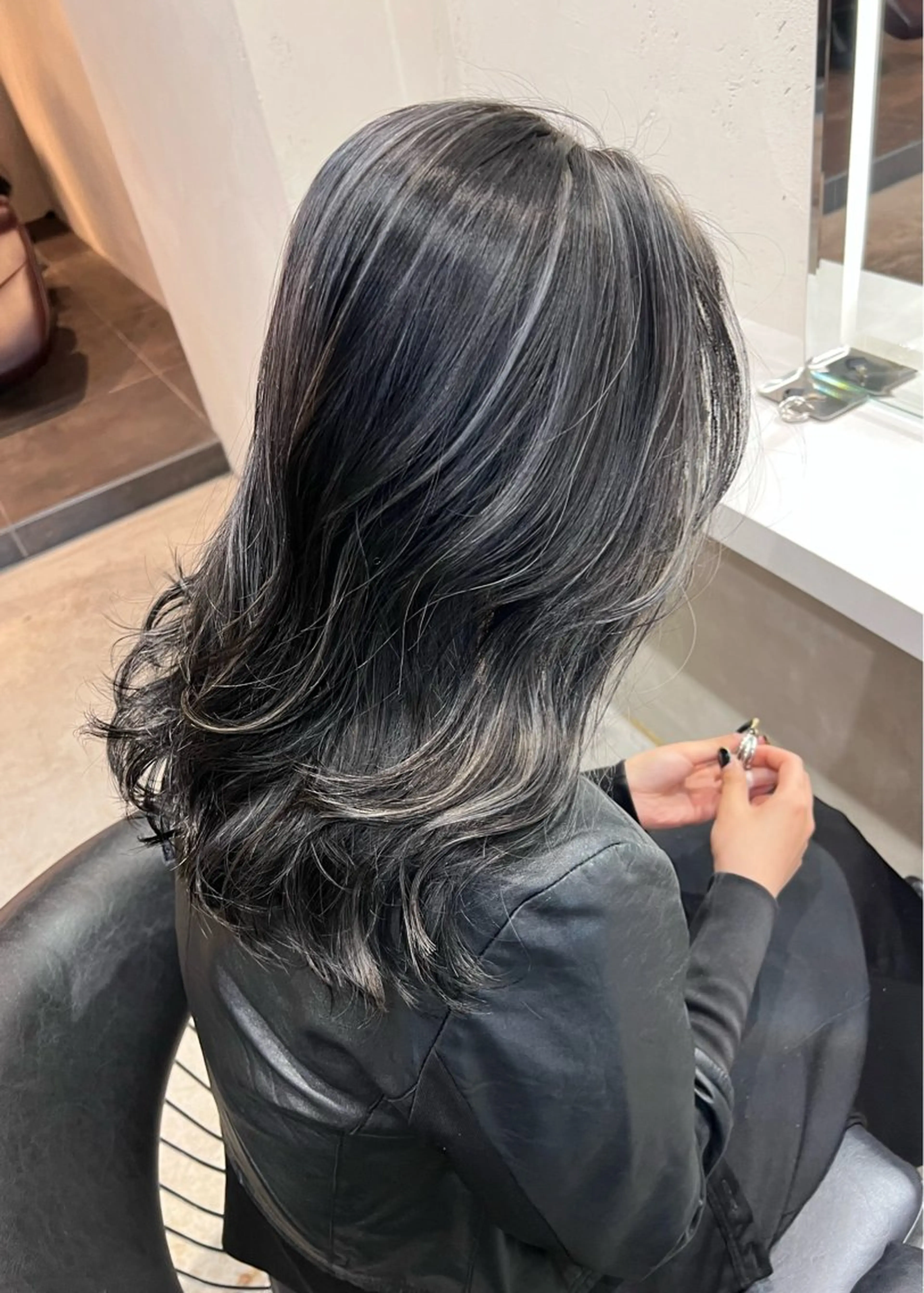 セミロング カラー ヘアカラー KEIGO/パーマ ハイトーン/DEANのヘアスタイル