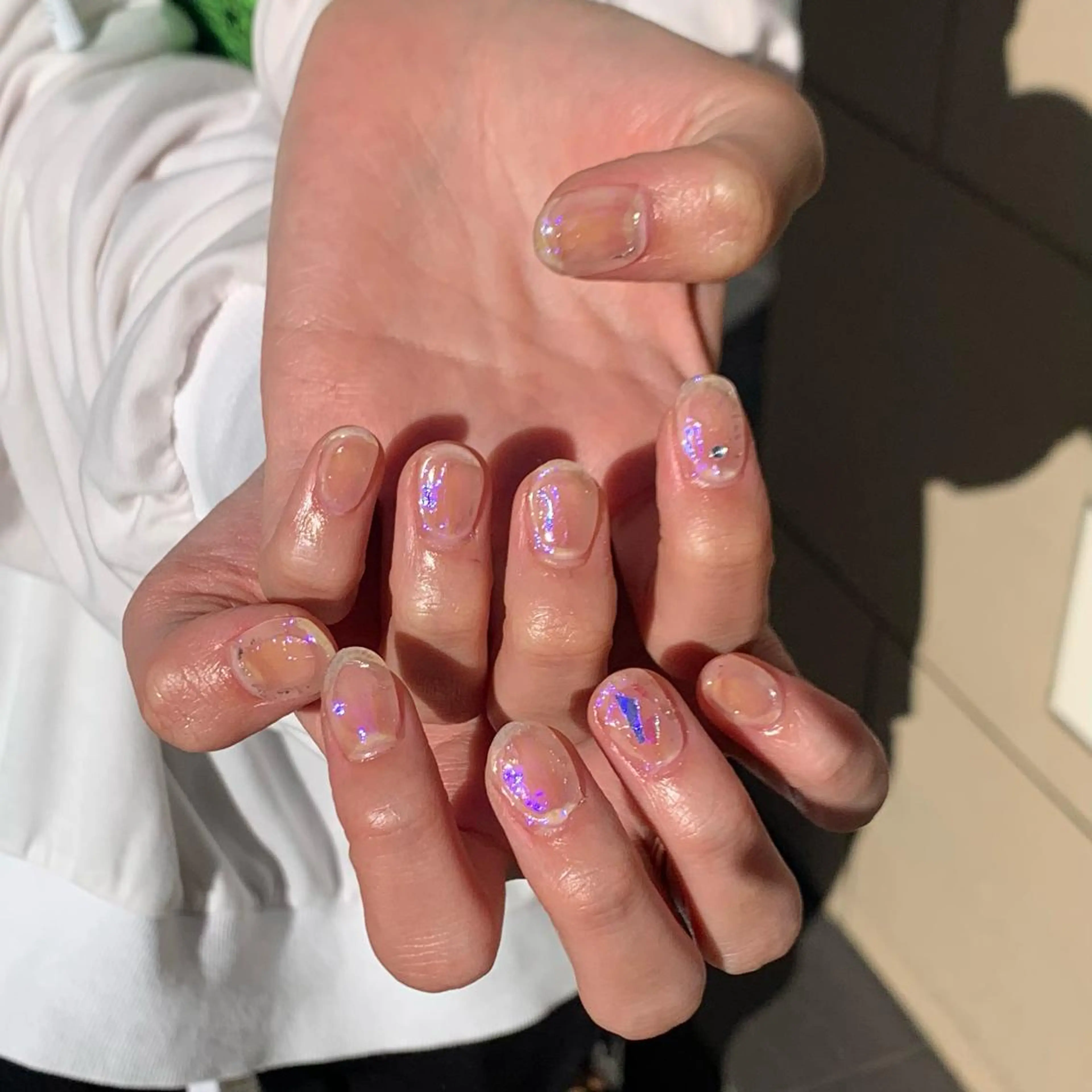 ネイル 海外girl🤎 透明感ベージュmaoのヘアスタイル