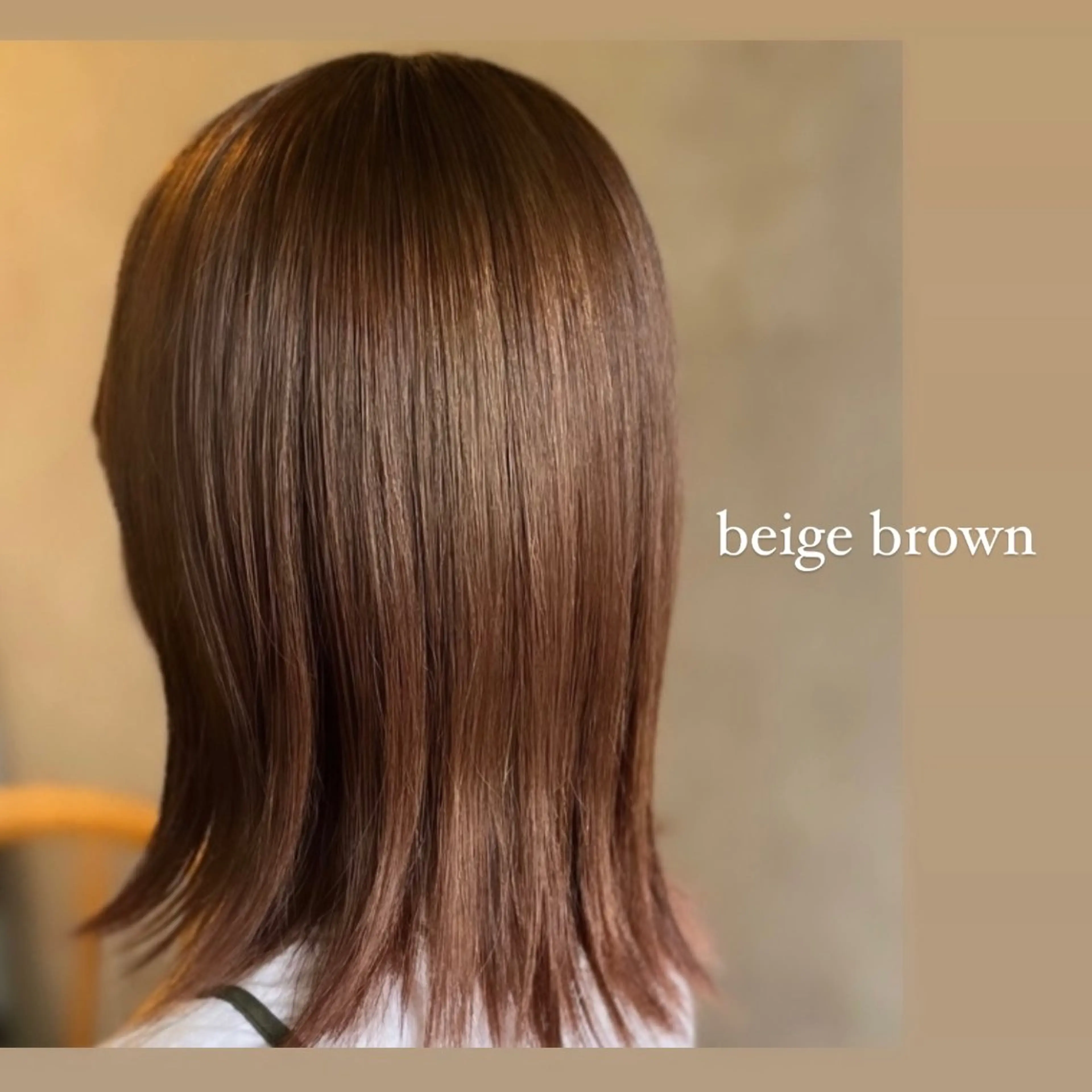 ミディアム カラー ベージュカラー ブラウンカラー 🩵MAMI🩵 【enx鶴ヶ峰店】のヘアスタイル