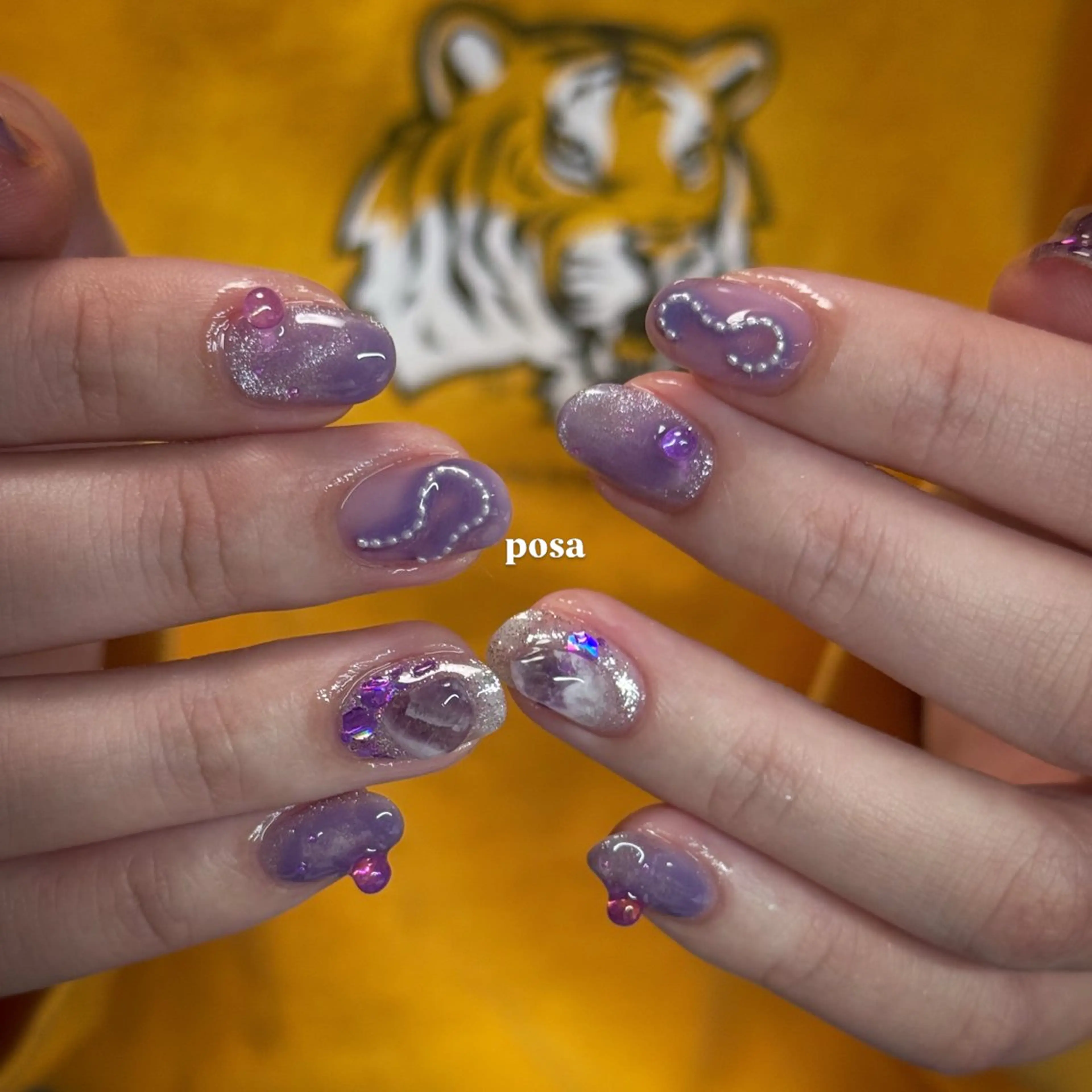 ネイル シンプルネイル ハンドネイル posa nail モエミのネイルデザイン