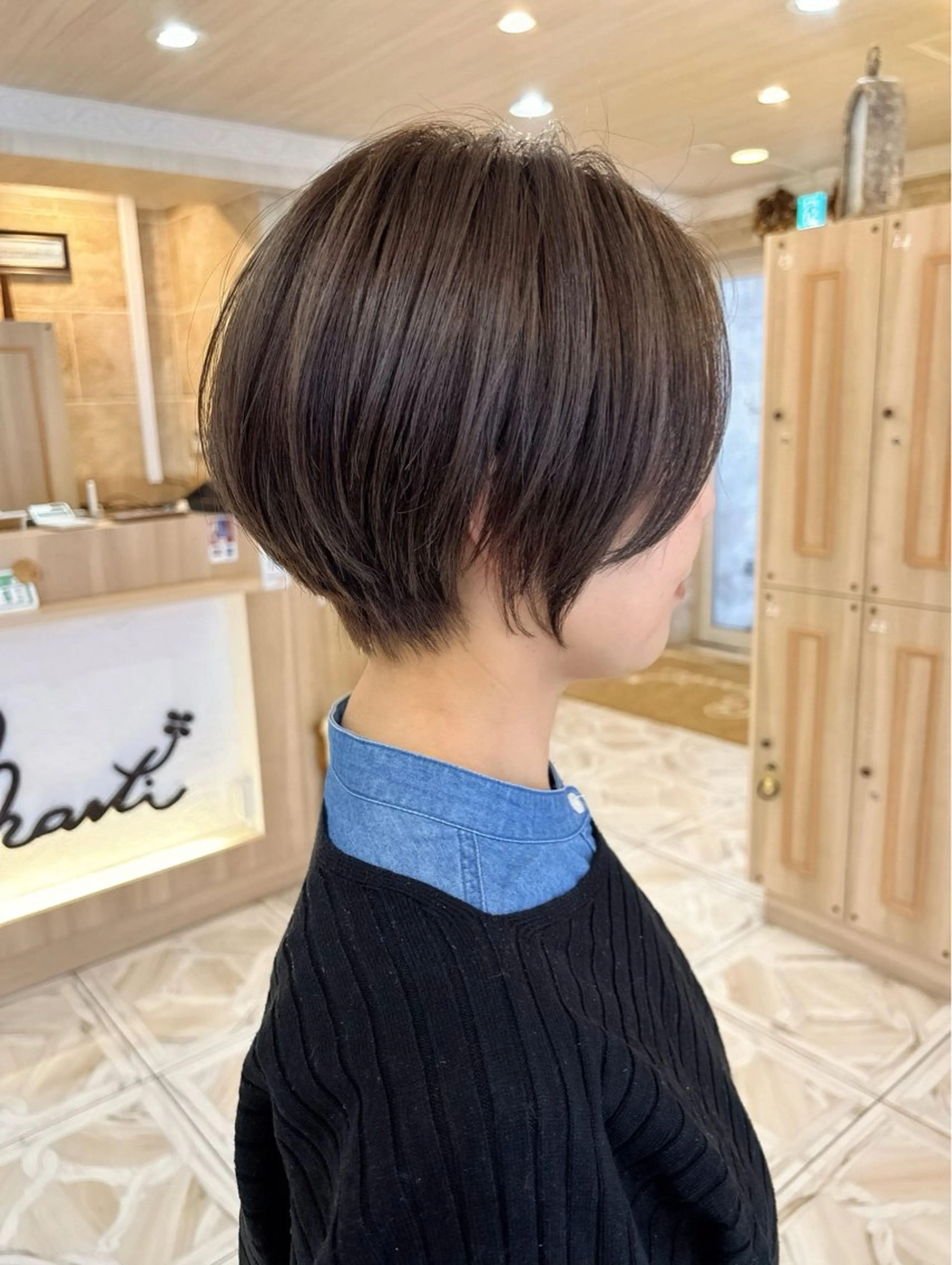 ショート カラー 丸みショート ショートヘア カット ヘアカラー トリートメント 柾本 寛貴のヘアスタイル