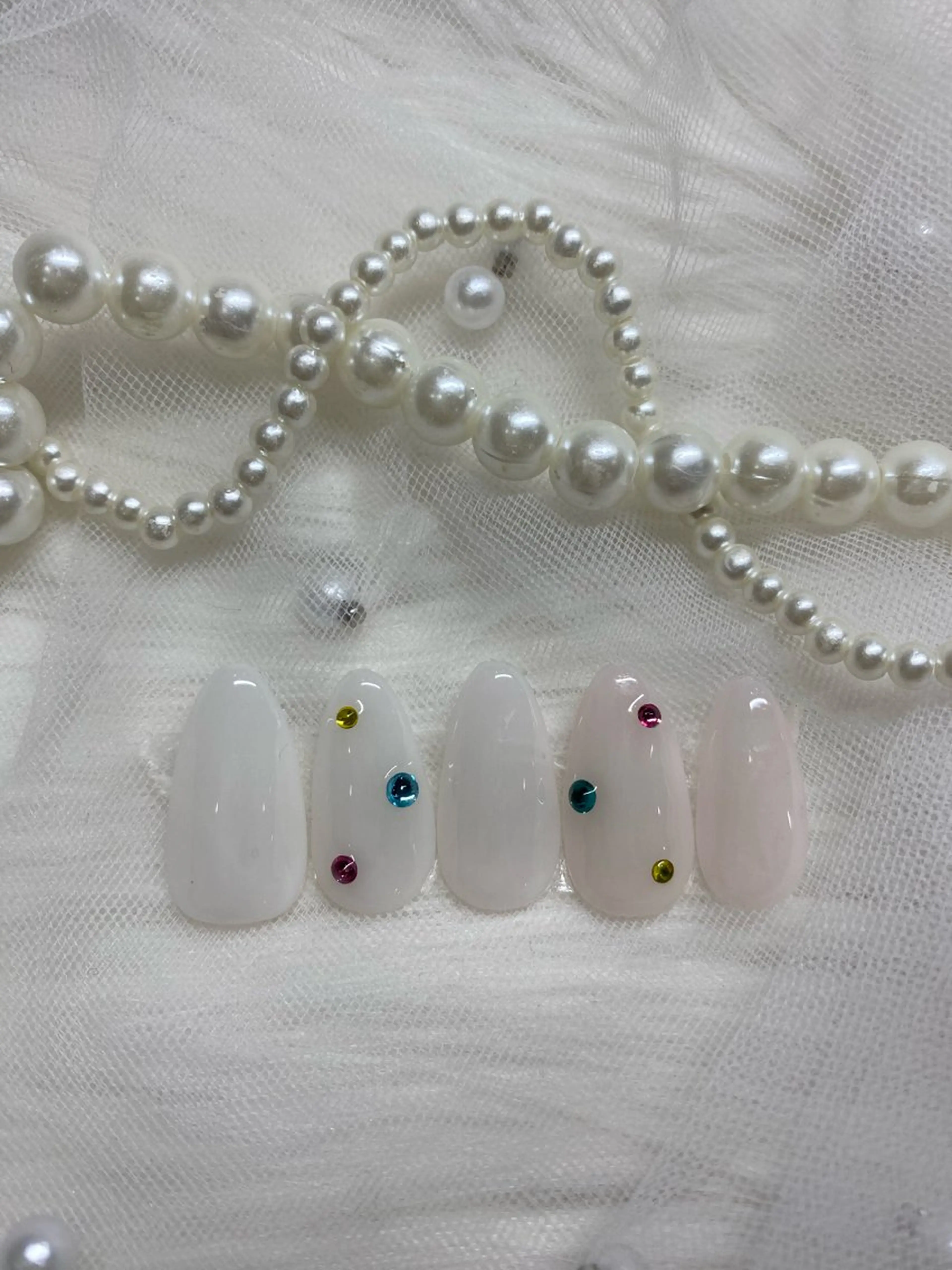 ネイル AQUA 🧸 Amiのネイルデザイン