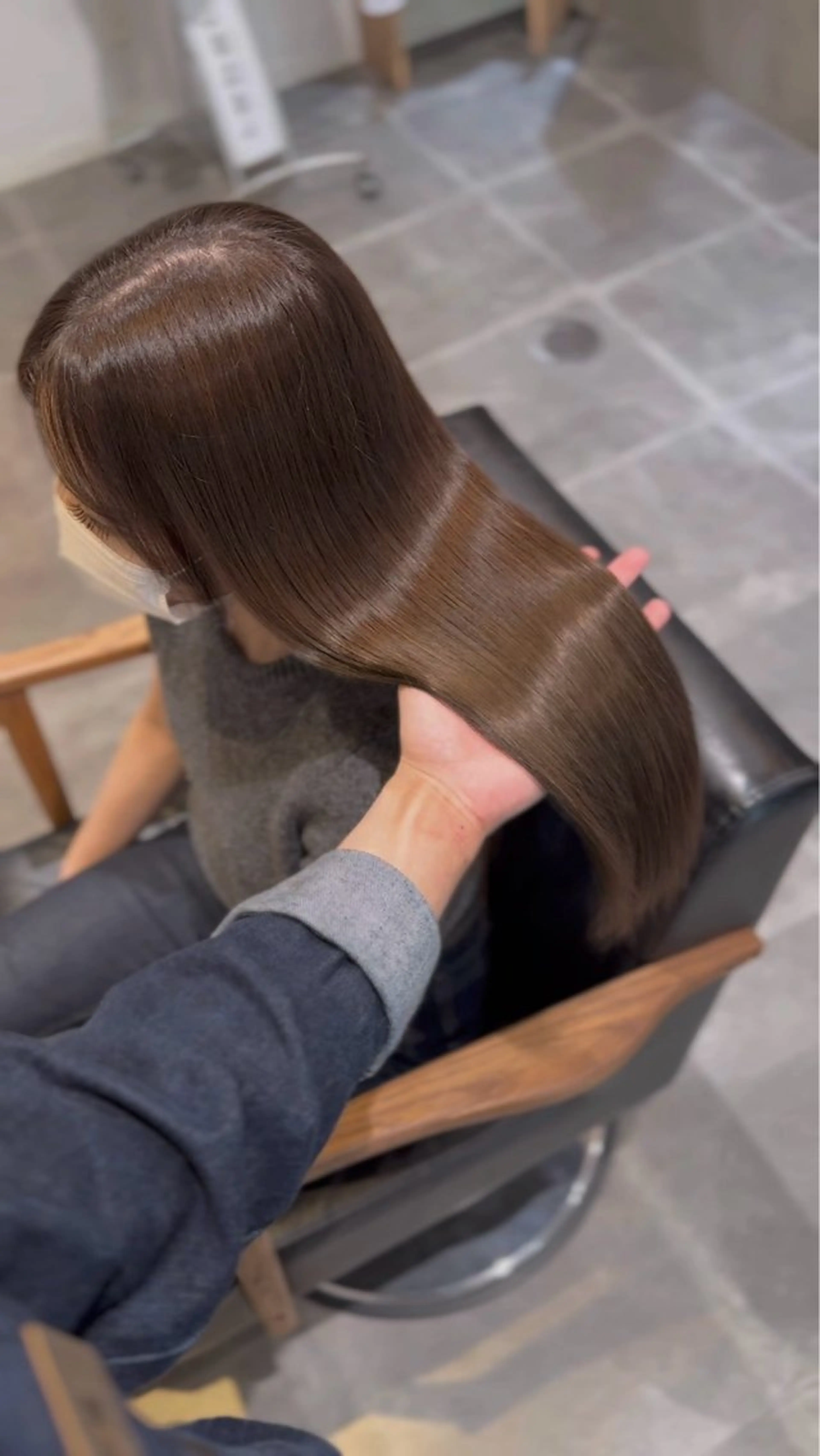 ロング カット ヘアカラー トリートメント 艶カラー /顔周り◎ 小川泰輝🫧のヘアスタイル