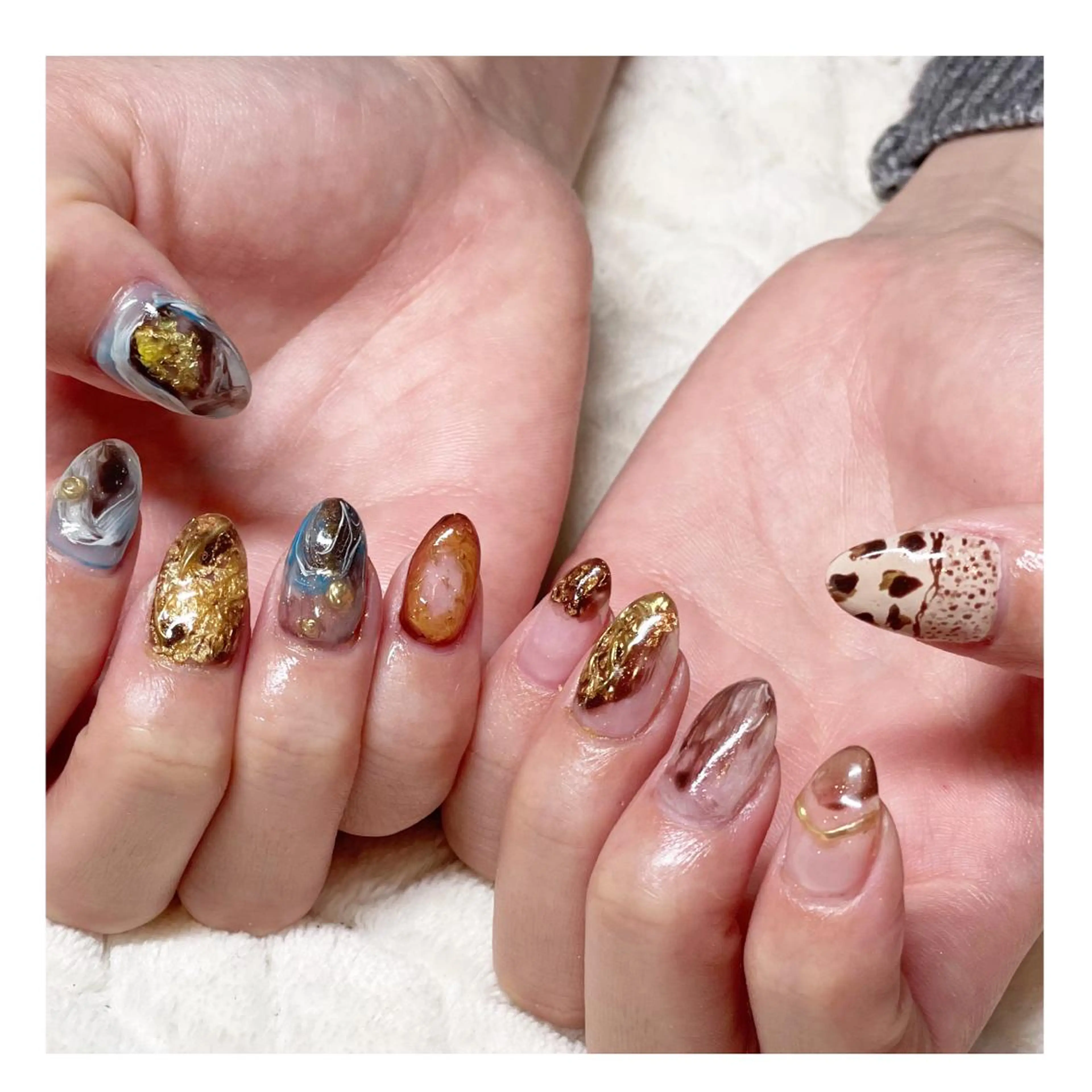 ネイル アートネイル ジェルネイル ニュアンスネイル ハンドネイル LaLa Peach 福岡のマツエク・マツパデザイン