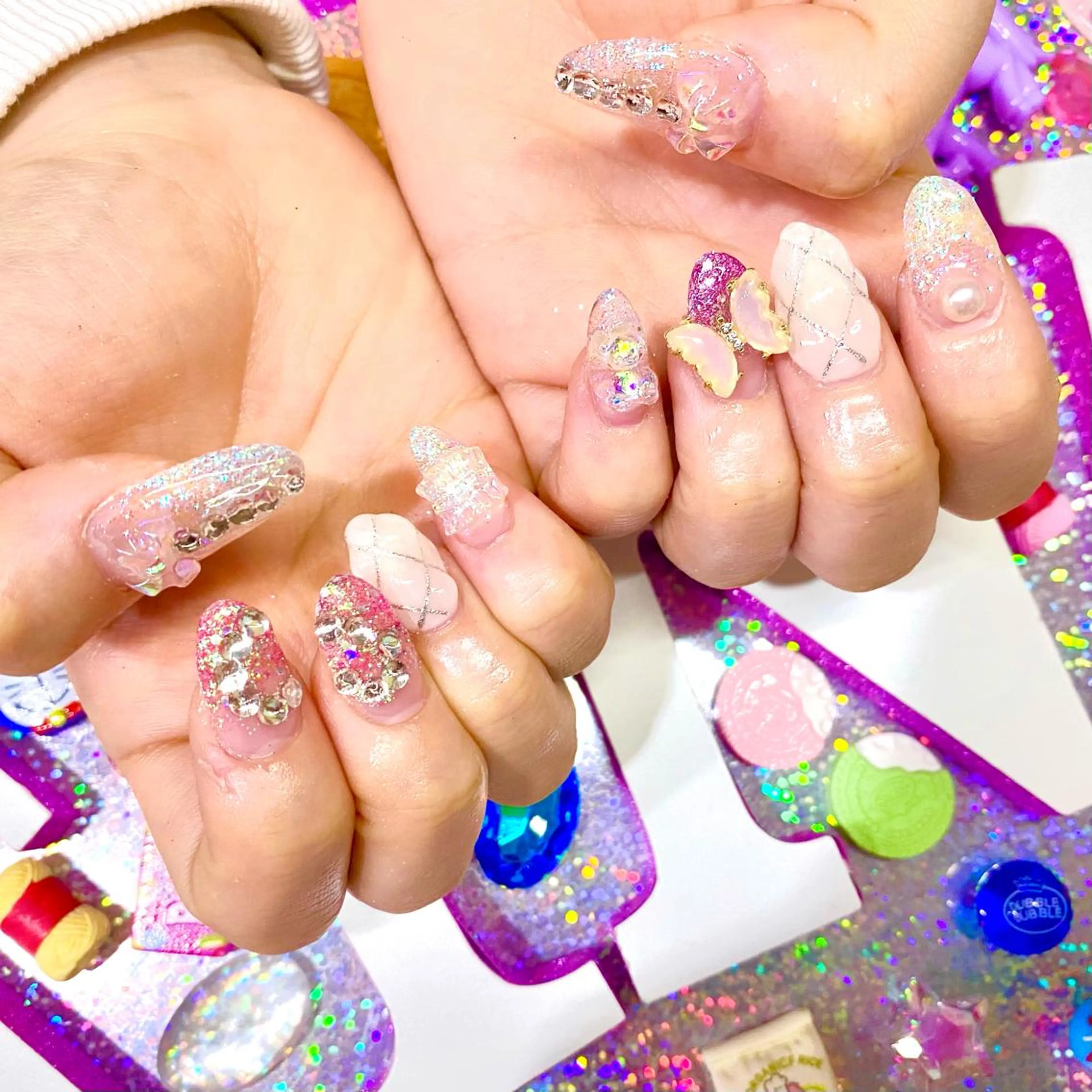 ネイル アートネイル クリアネイル ジェルネイル ニュアンスネイル オフィスネイル 8appy YUKITIN.Bのネイルデザイン