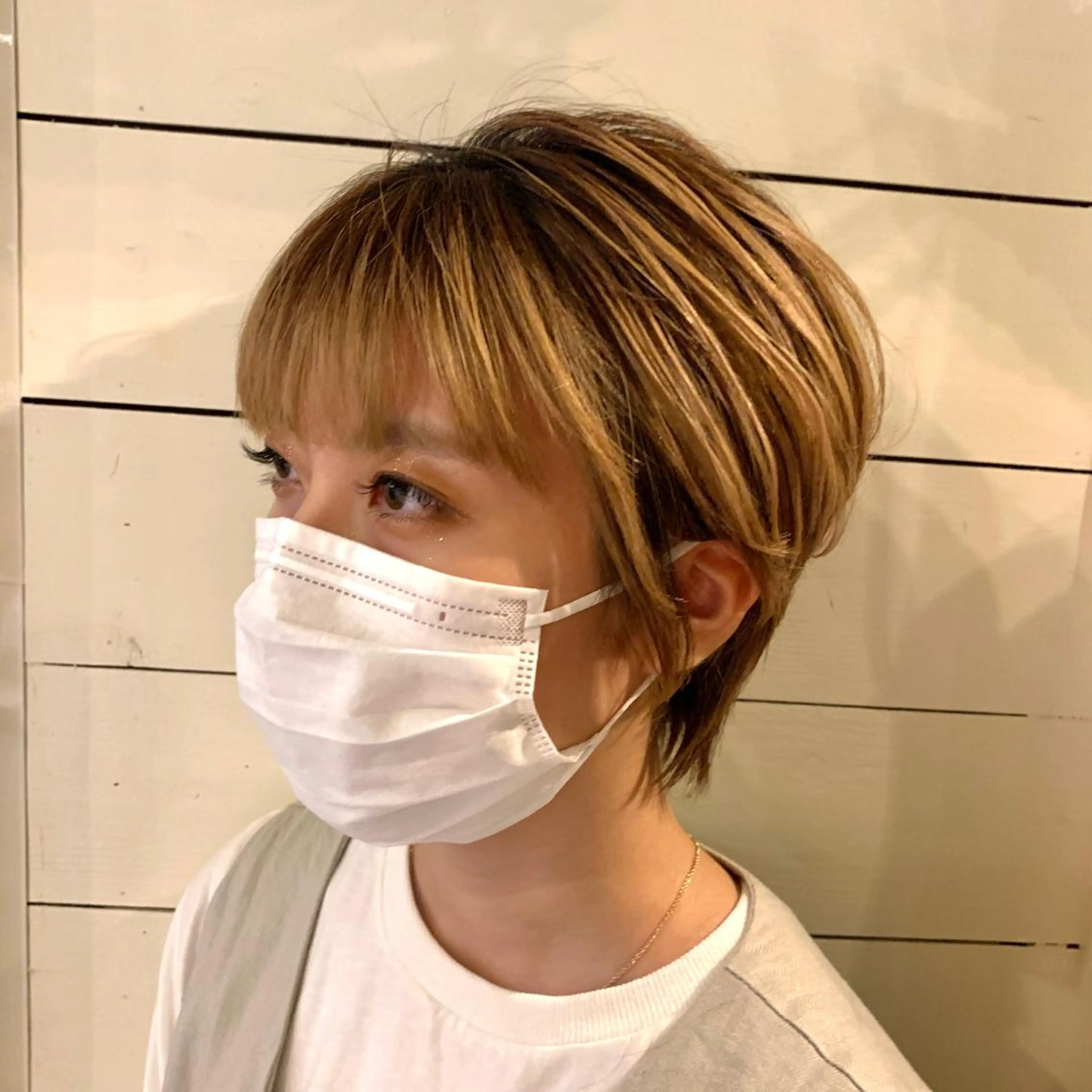 ショート くびれヘア ショートヘア 小杉輝/ショート /艶カラー✨のヘアスタイル