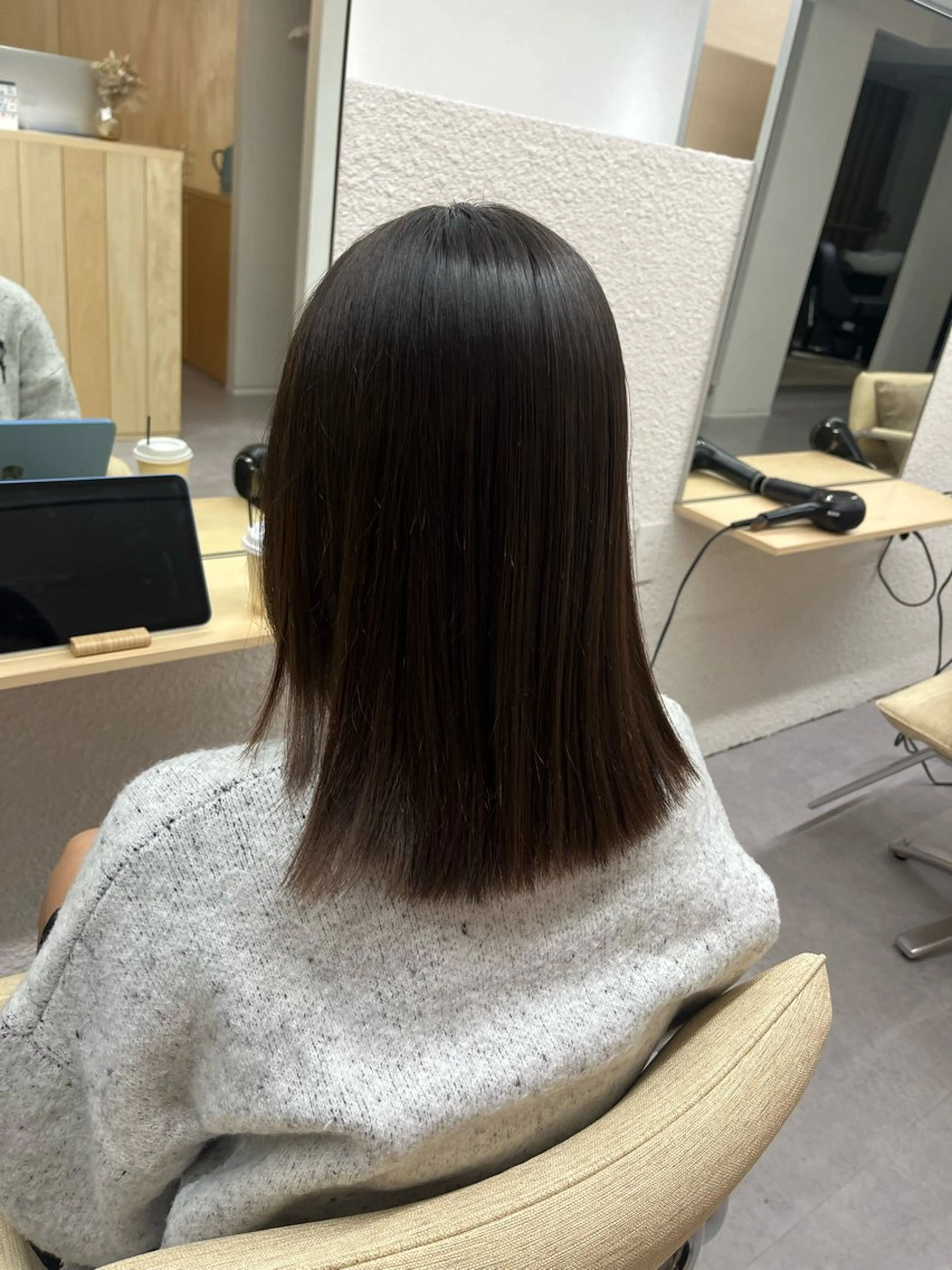 縮毛矯正 ひな‪‪︎/暖色 柔color🫧のヘアスタイル