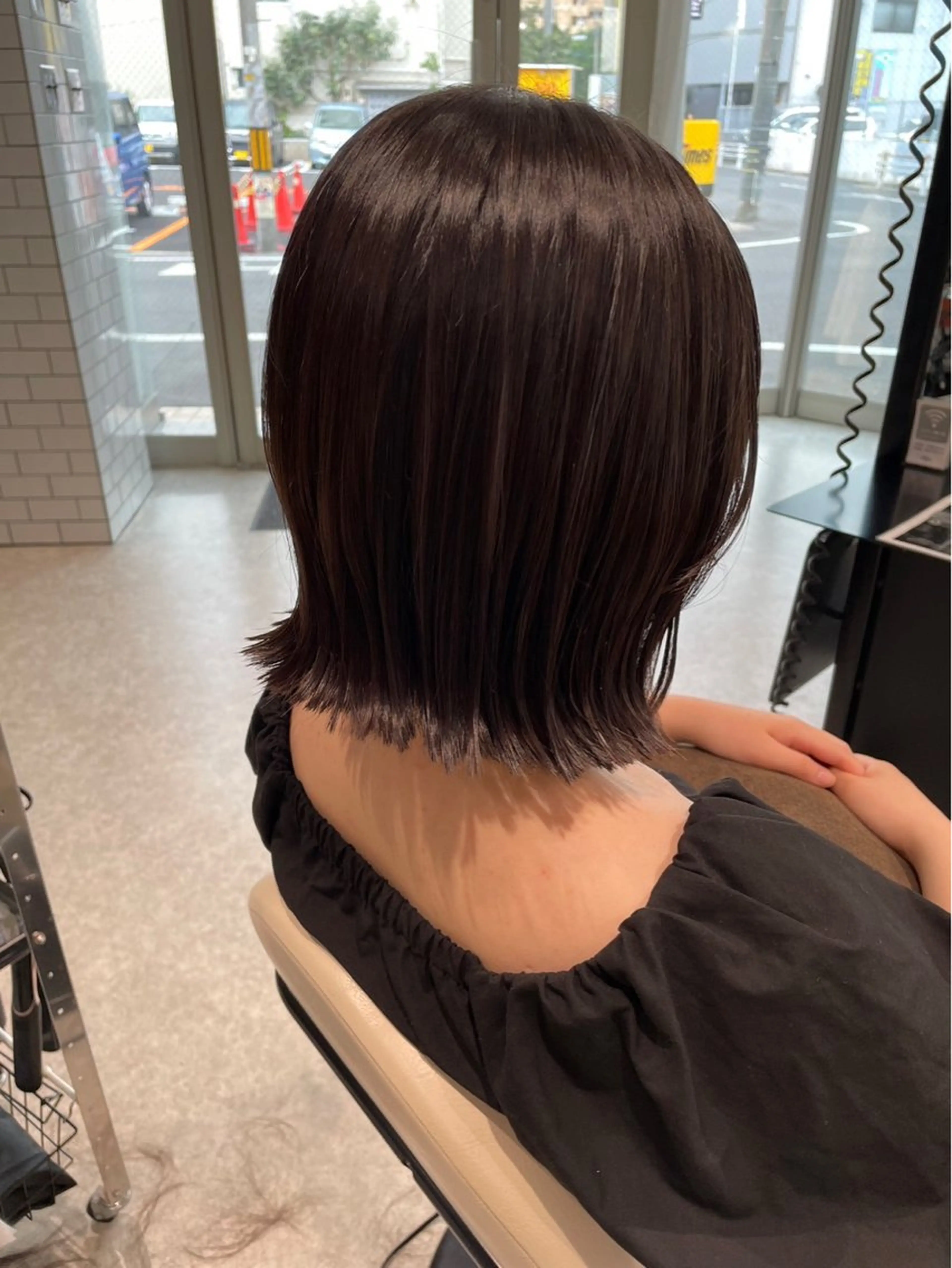ミディアム ボブ/ハイトーン/ 岡山駅/別曽遥也のヘアスタイル