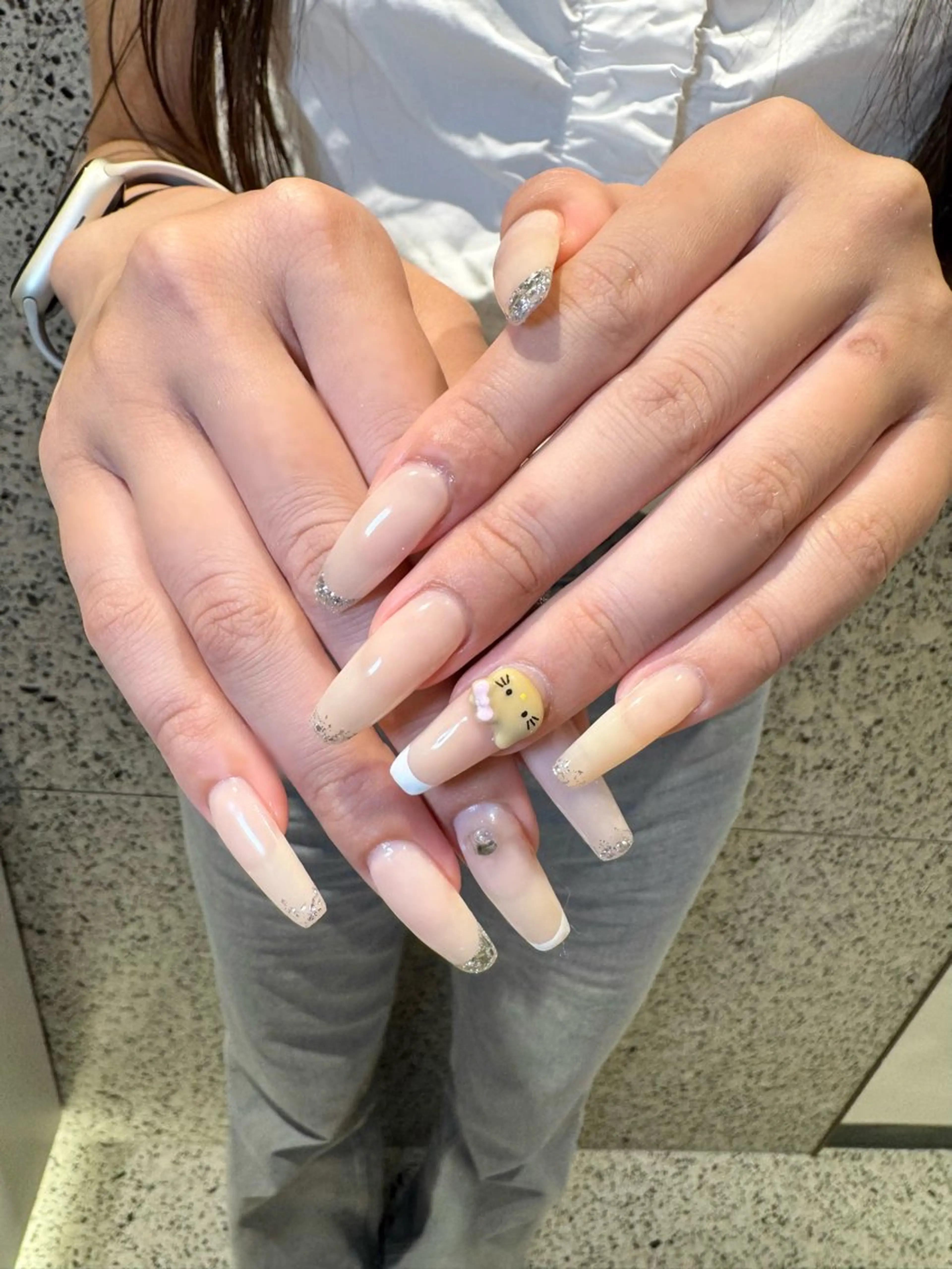 ネイル ワンホンネイル ハンドネイル RIEKO🍒 ワンホン♡推しネイルのネイルデザイン