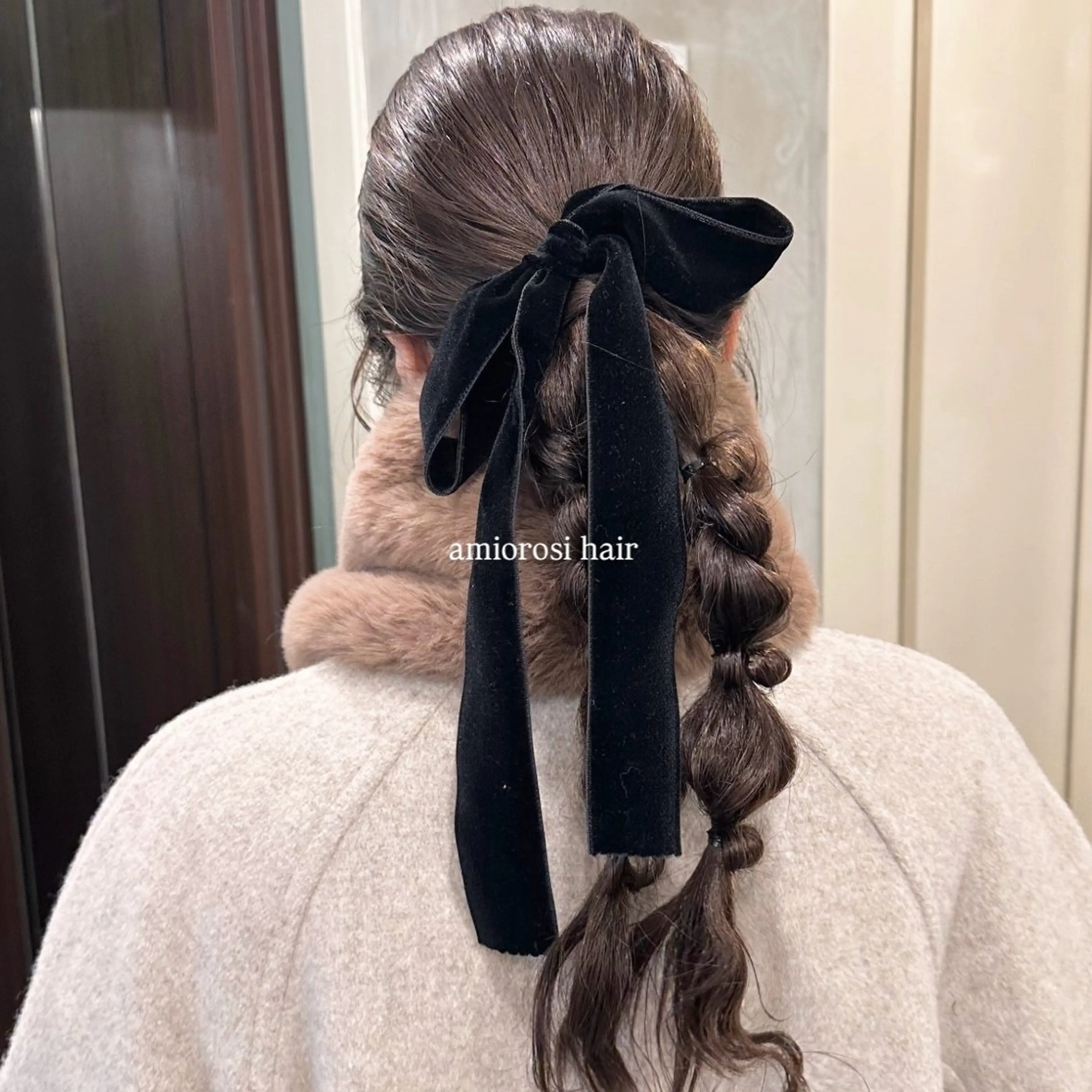 ロング カラー ヘアアレンジ ヘアセット makoto / 韓国風ヘア🎀🪄︎のヘアスタイル