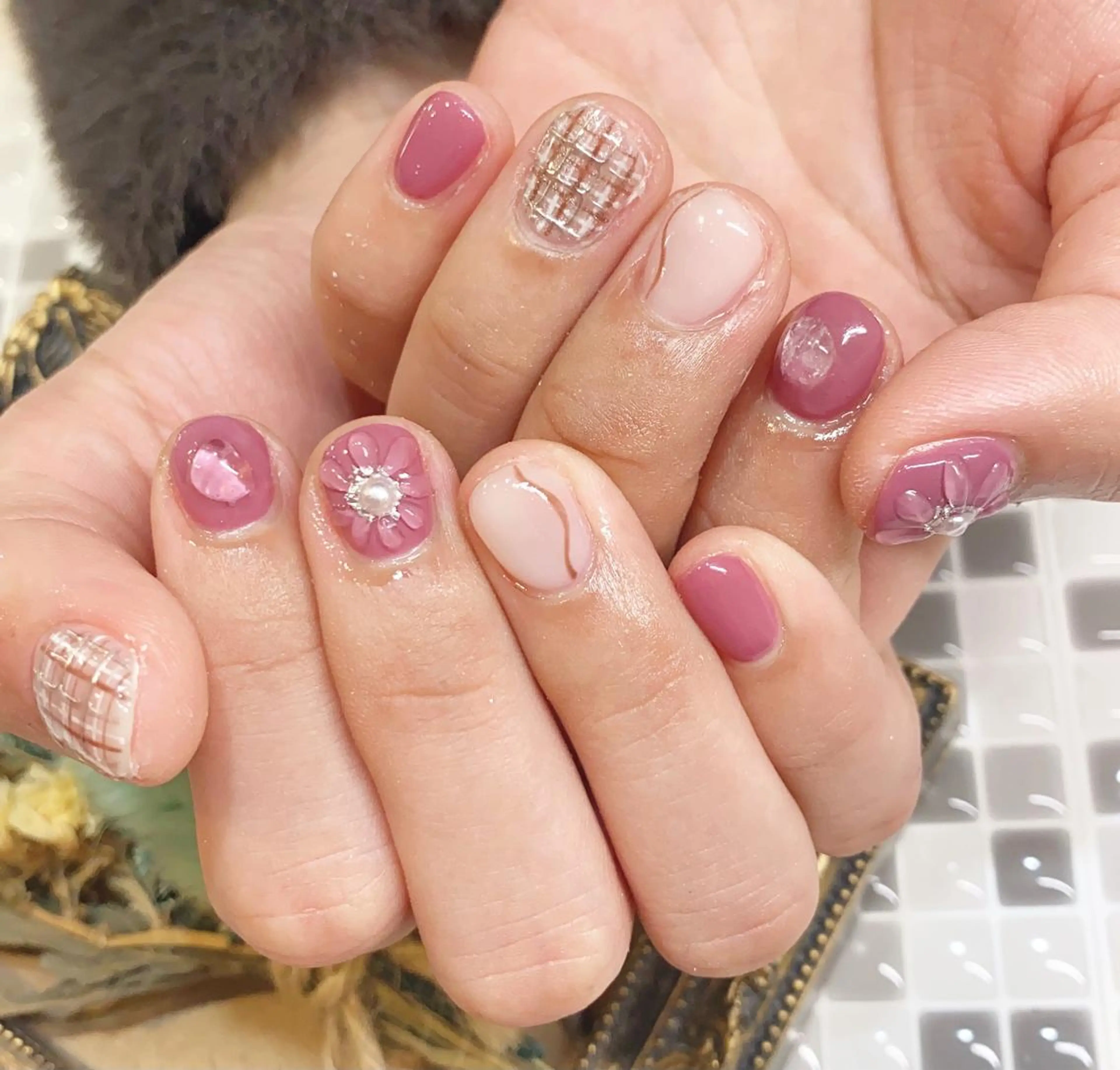 ネイル ピンク nailist yuiのネイルデザイン